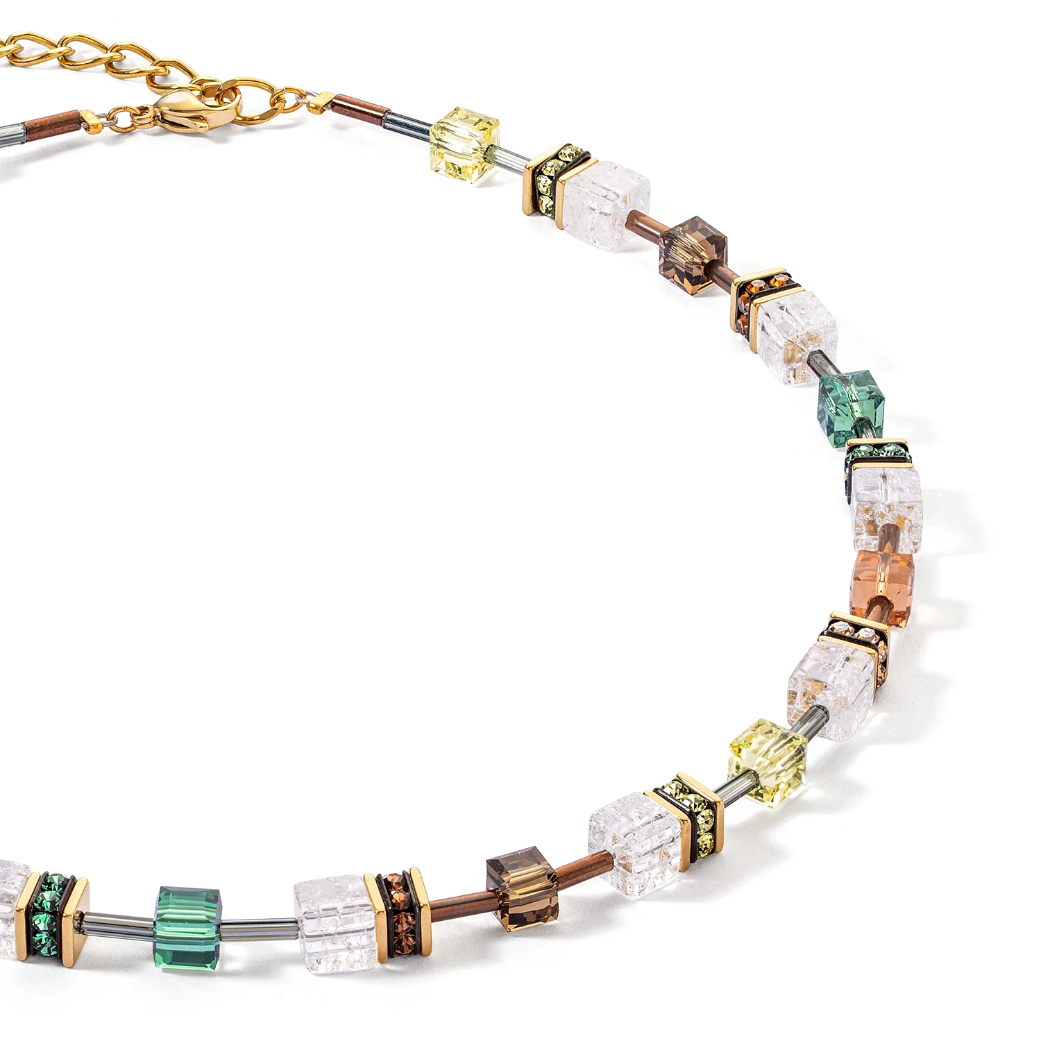 Collier GeoCUBE® Iconic Nature brun-blanc - Image 2