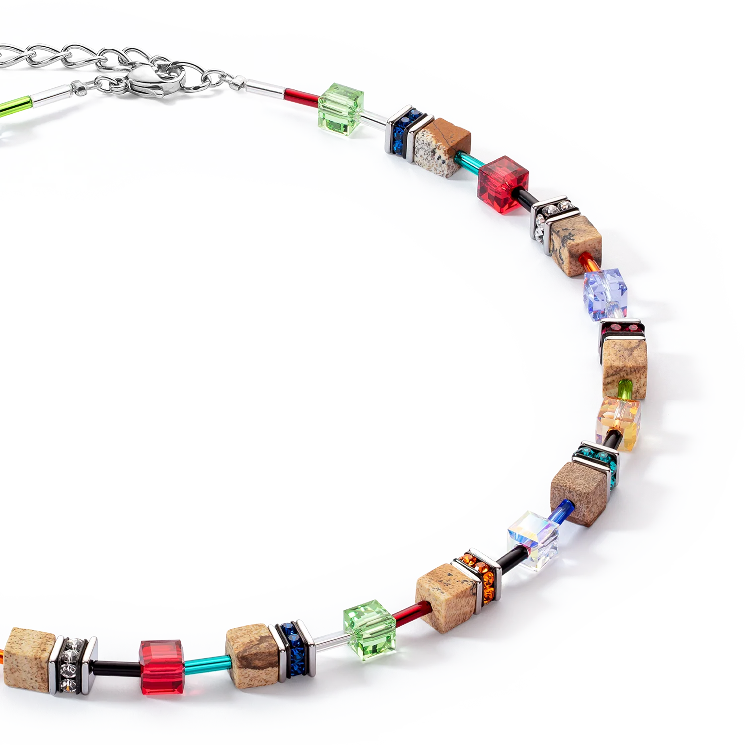 Collier GeoCUBE® Iconic Nature multicolore marron - Image 2