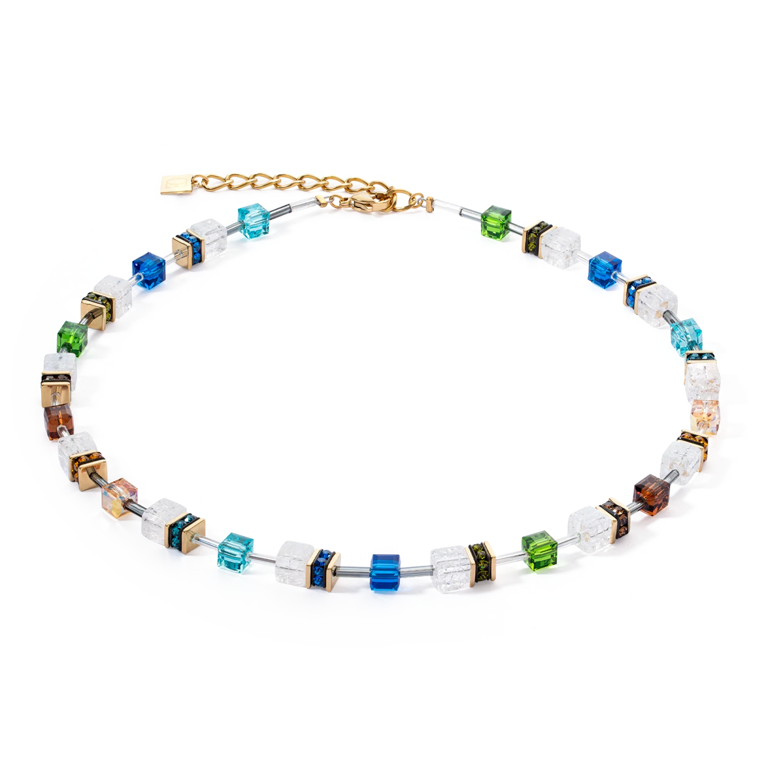 Collier GeoCUBE® Iconic Nature multicolore or