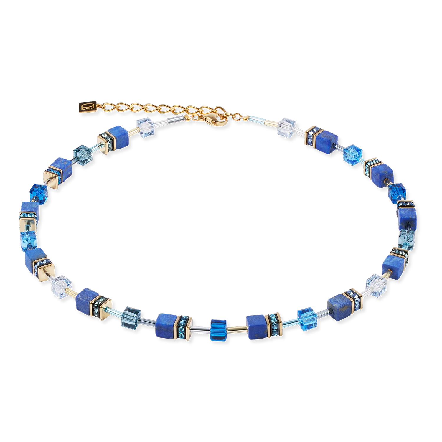 Collier GeoCUBE® Iconic Precious bleu