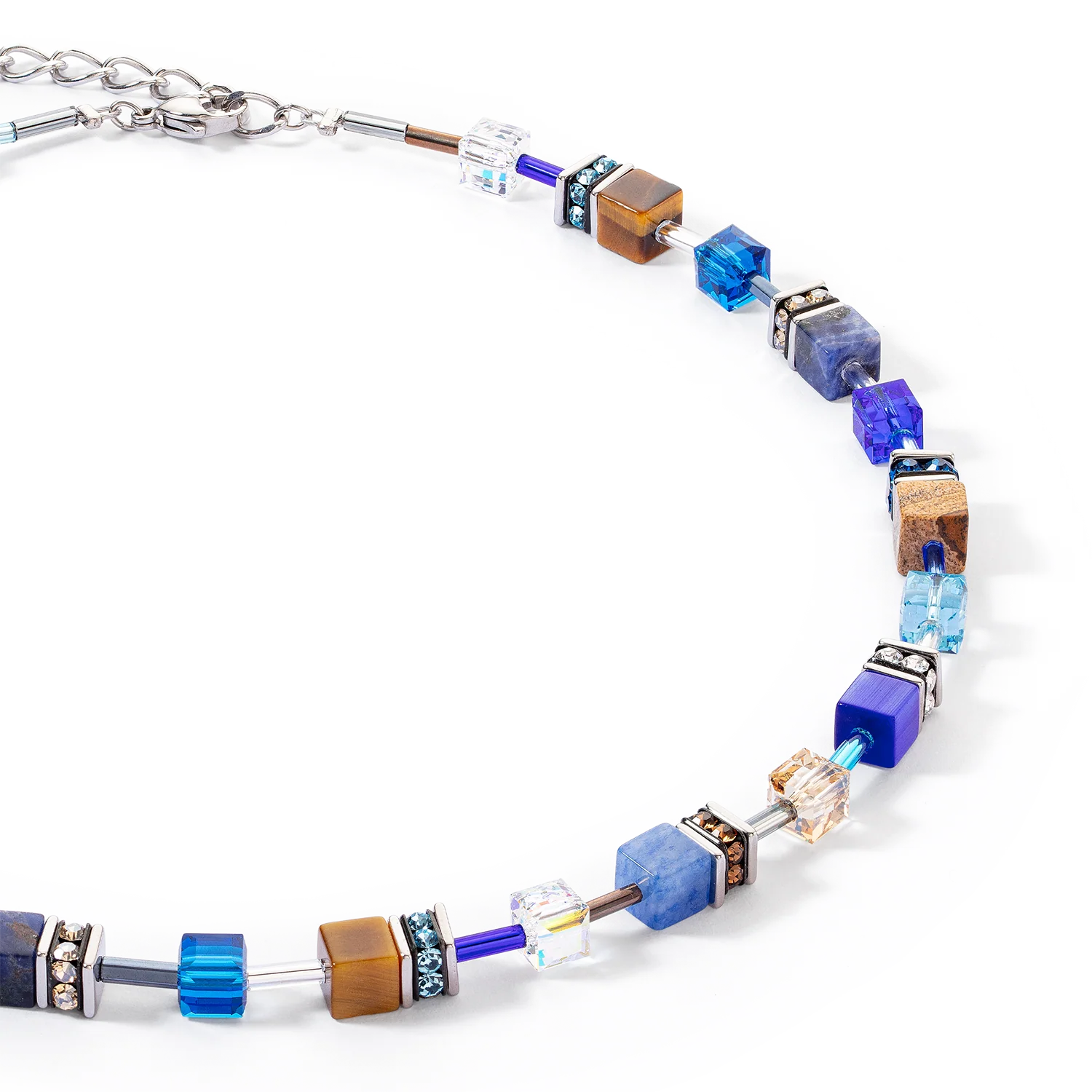 Collier GeoCUBE® Iconic Precious bleu-brun - Image 2