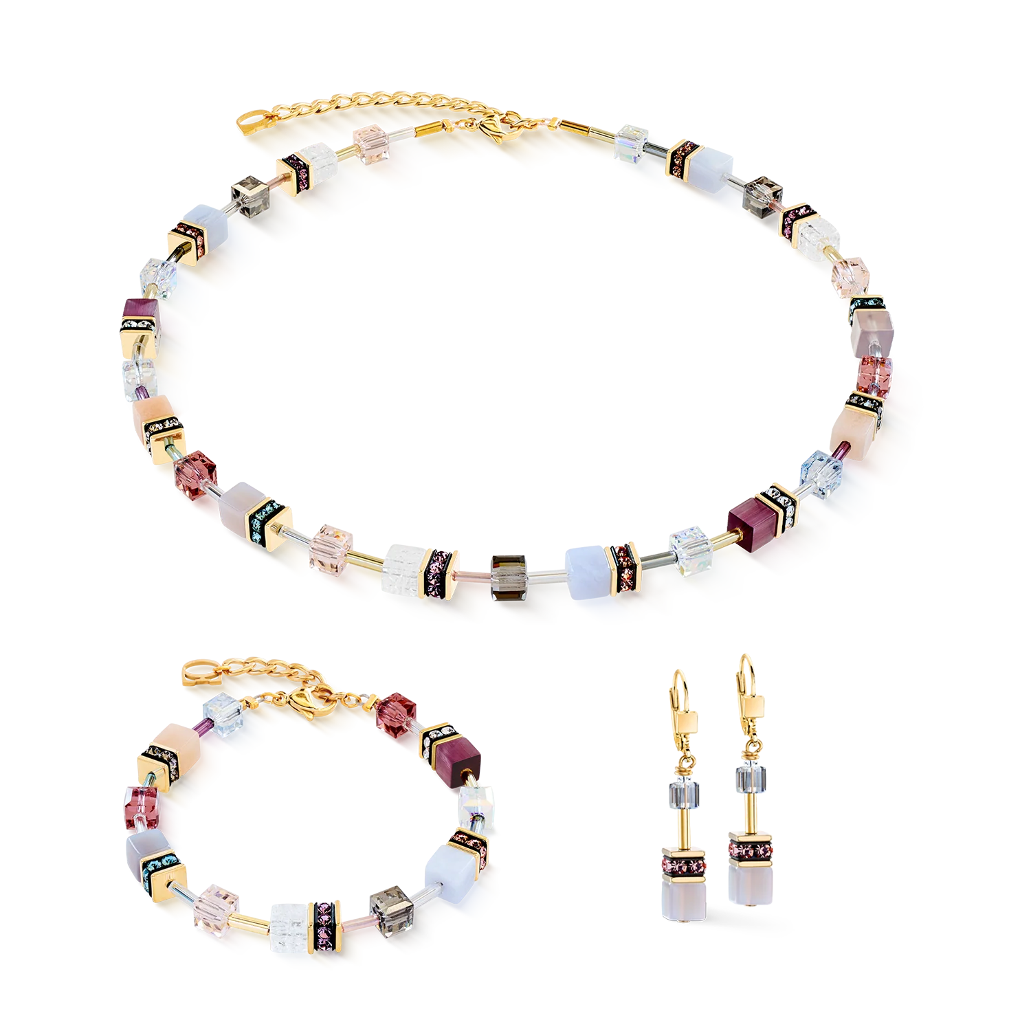 Collier GeoCUBE® Iconic Precious golden blush - Image 3