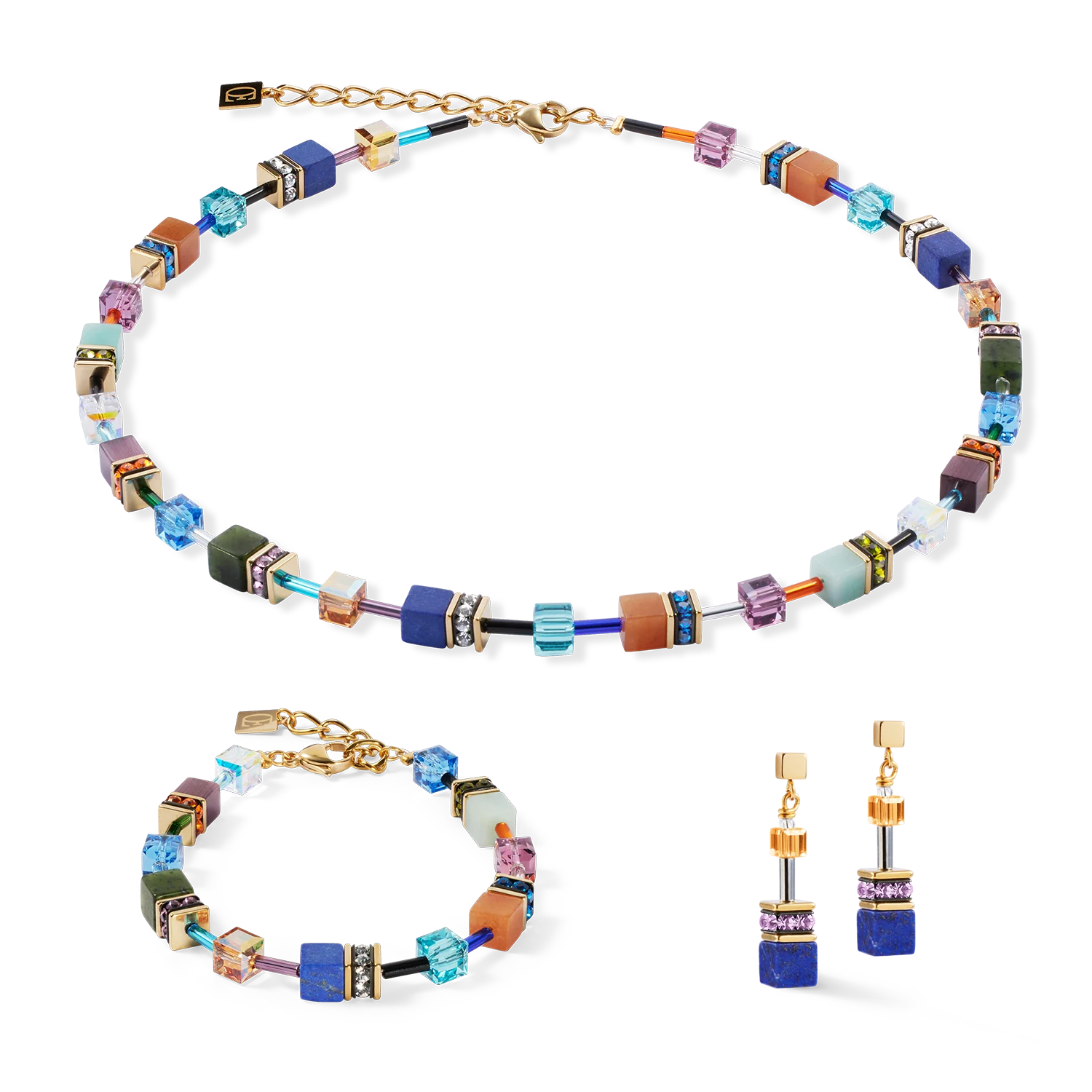 Collier GeoCUBE® Iconic Precious multicolore motion - Image 3