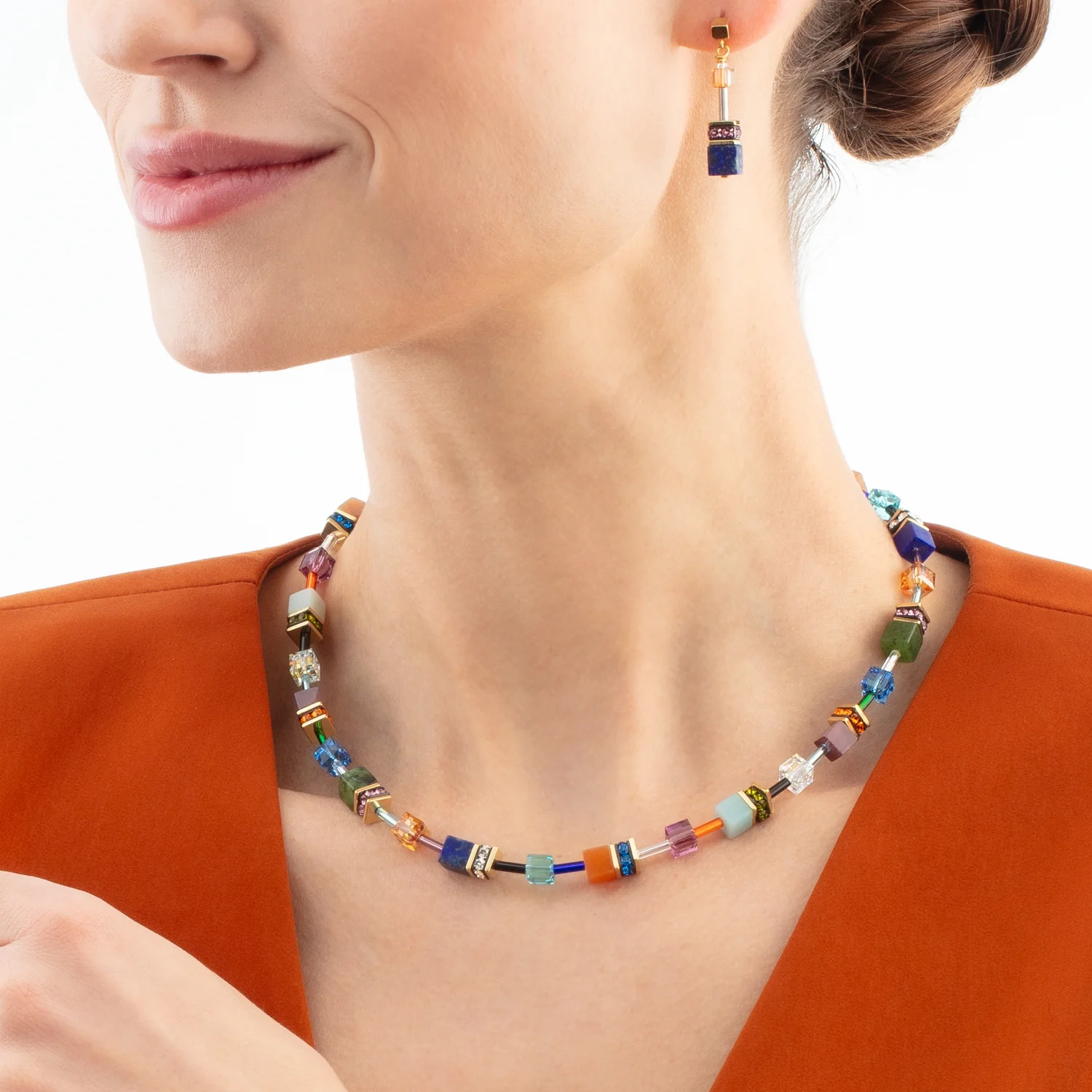 Collier GeoCUBE® Iconic Precious multicolore motion - Image 4