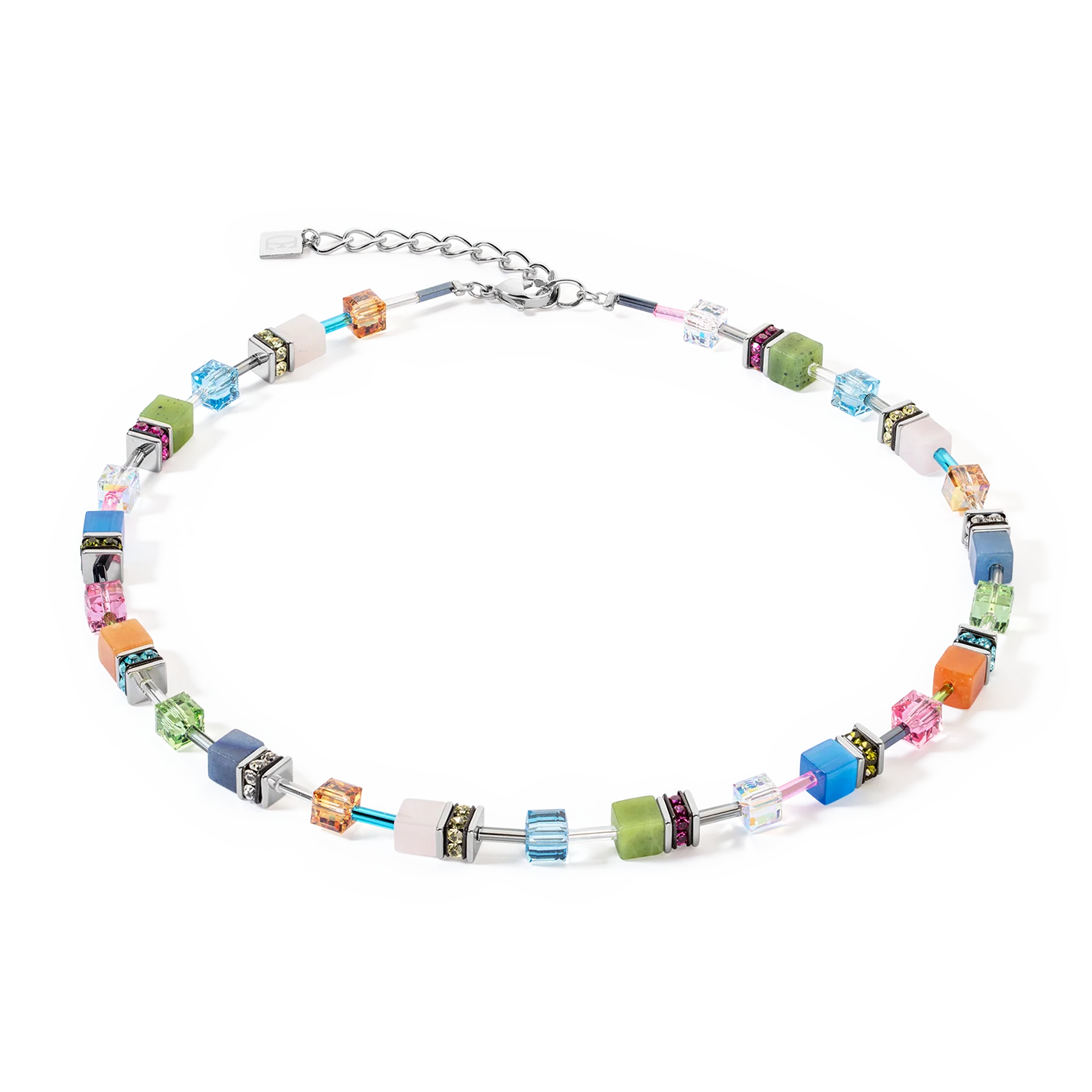 Collier GeoCUBE® Iconic Precious multicolour boho