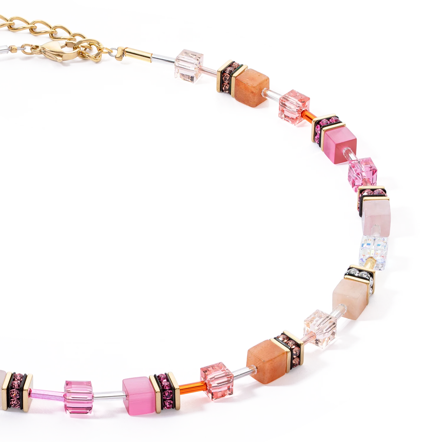 Collier GeoCUBE® Iconic Precious rose-orange - Image 2