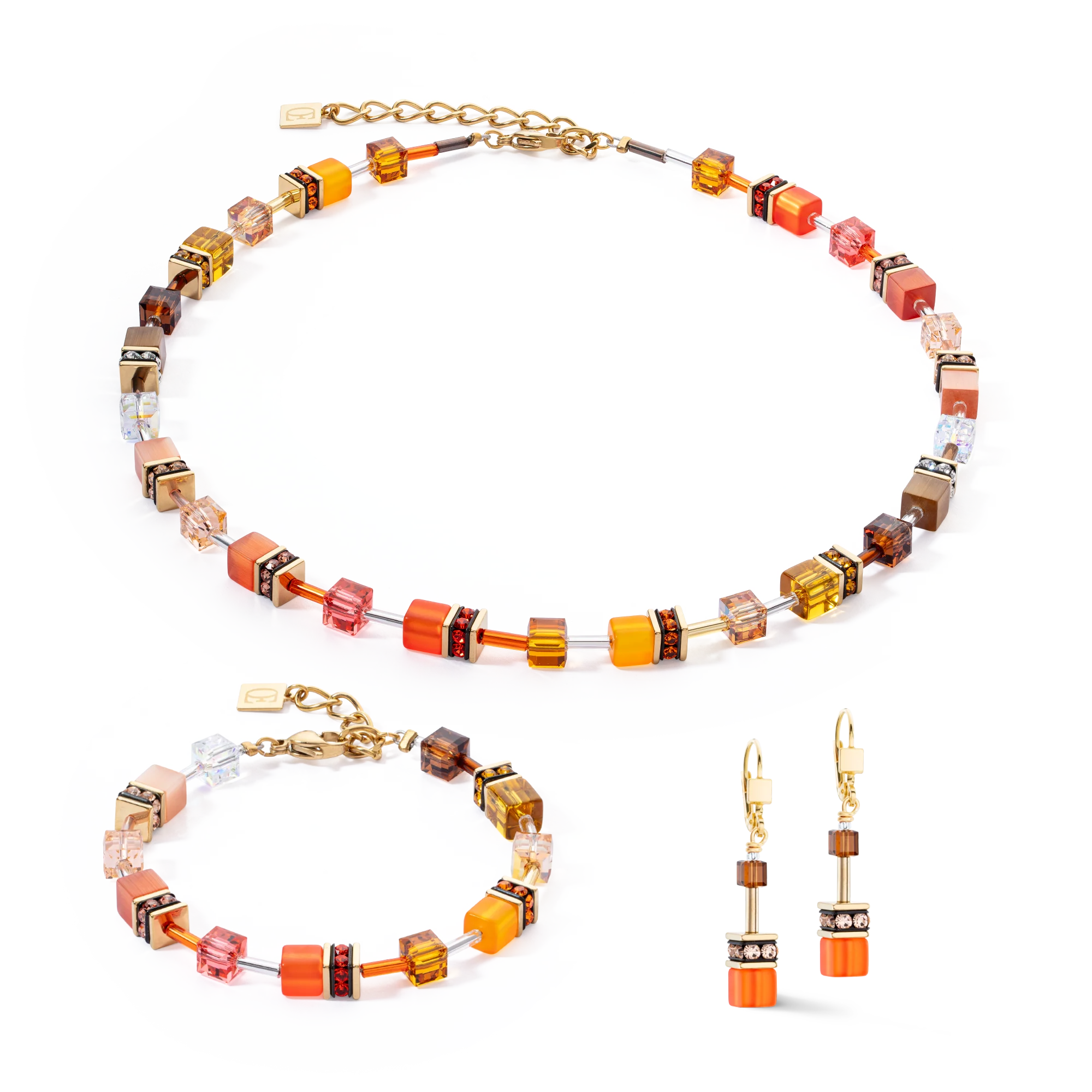 Collier GeoCUBE® Iconic Sunset or - Image 3