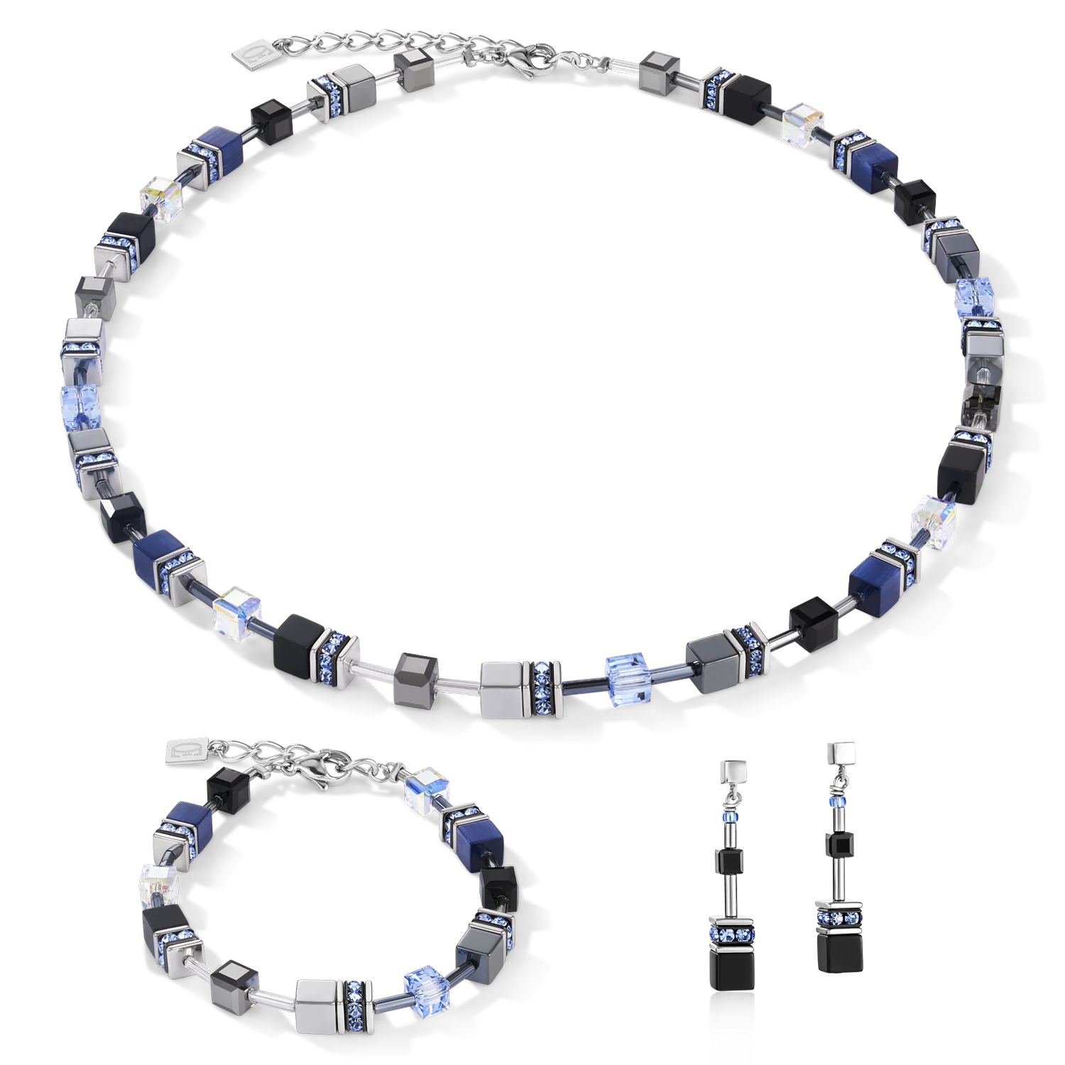 Collier GeoCUBE® medium bleu - Image 3