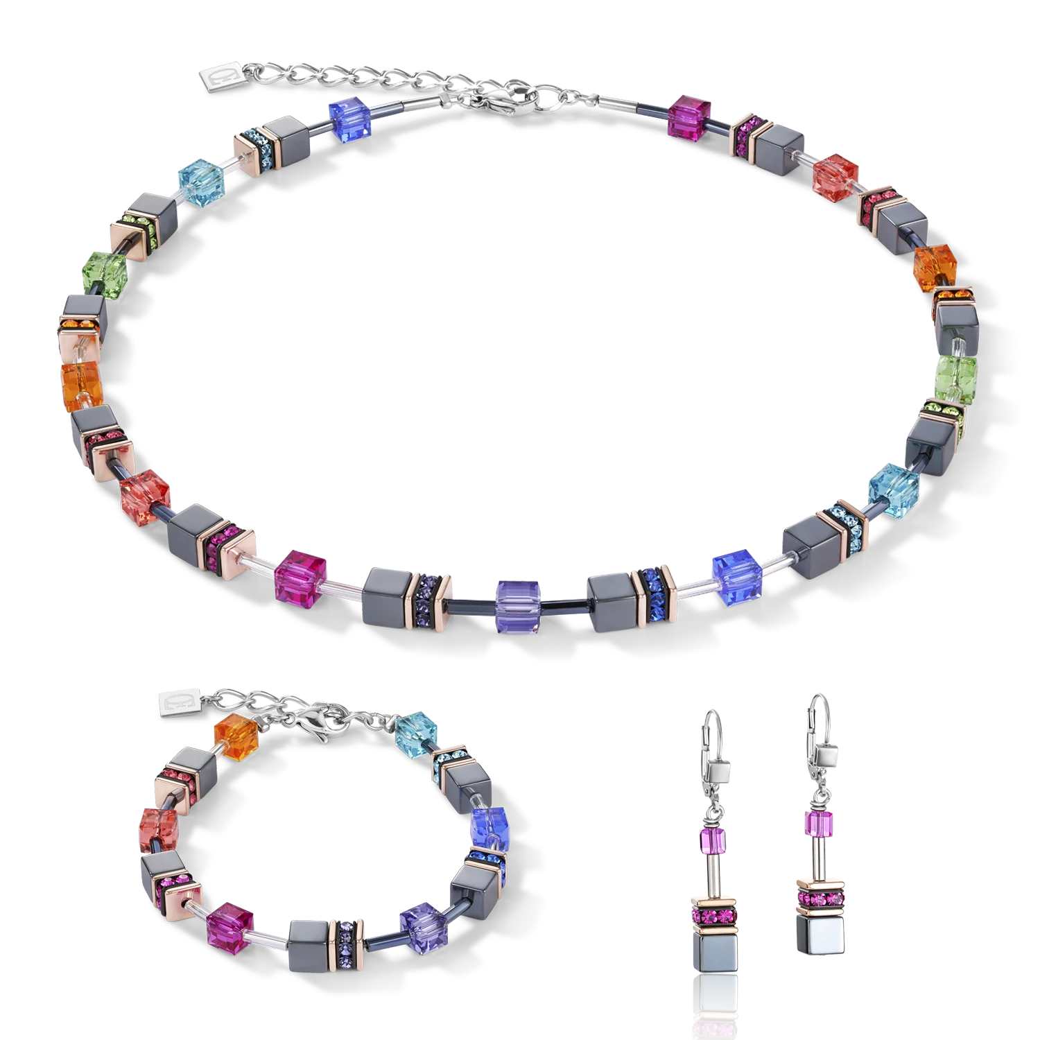 Collier GeoCUBE® multicolore - Image 3