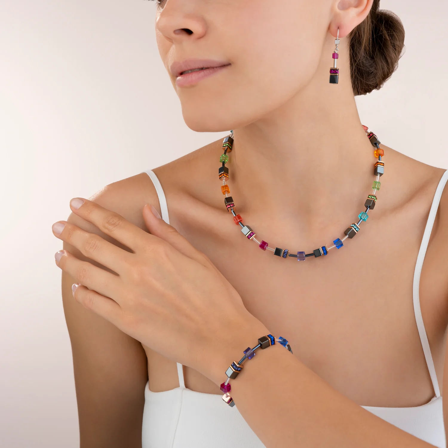 Collier GeoCUBE® multicolore - Image 4