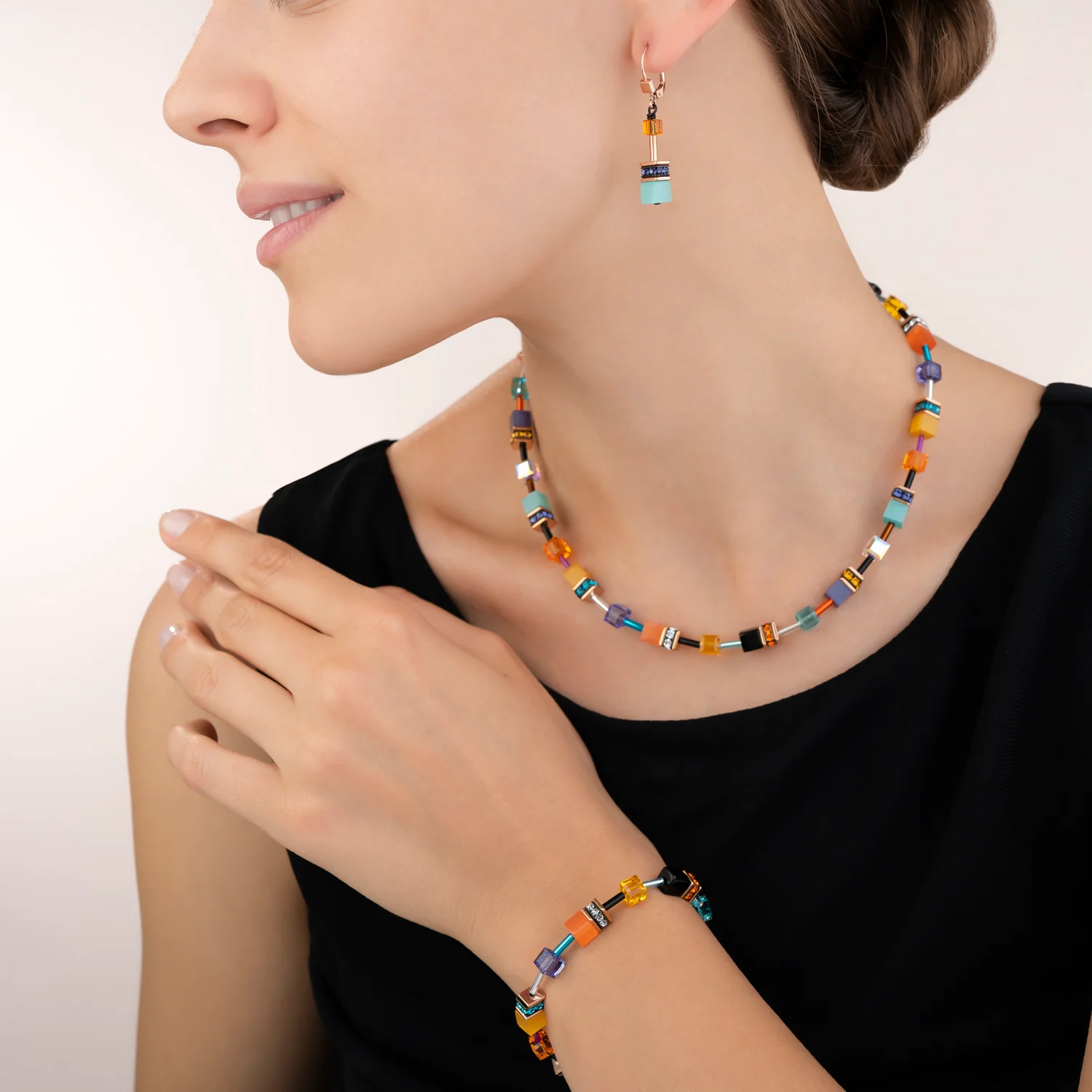 Collier GeoCUBE® multicolore Couture 2 - Image 4