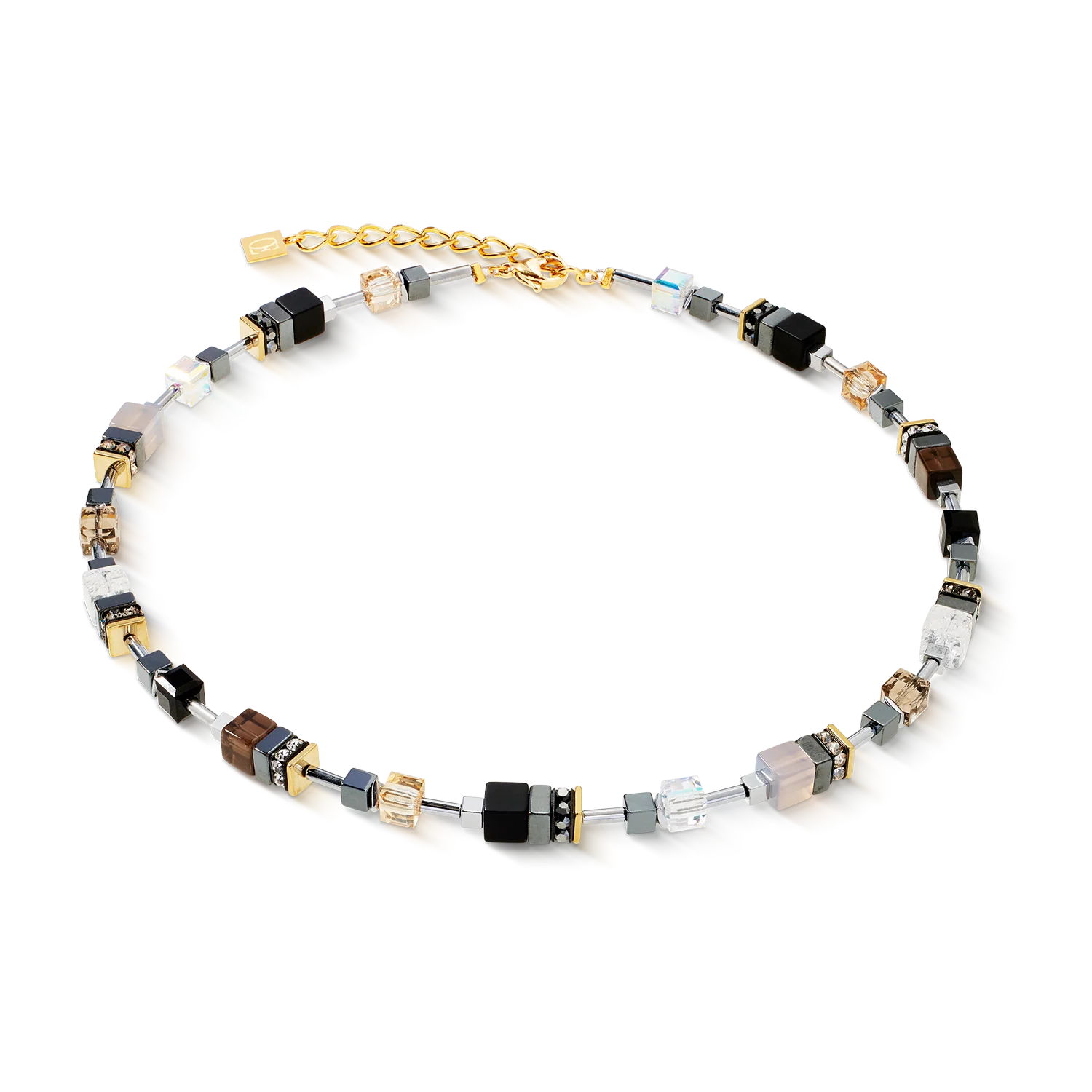 Collier GeoCUBE® Precious Motion Stone Whisper or