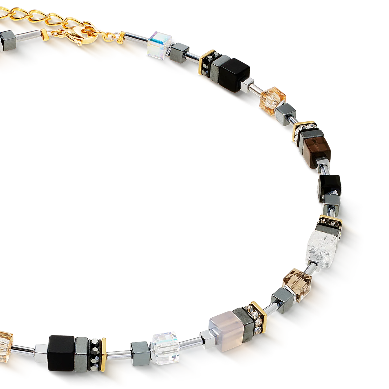 Collier GeoCUBE® Precious Motion Stone Whisper or - Image 2