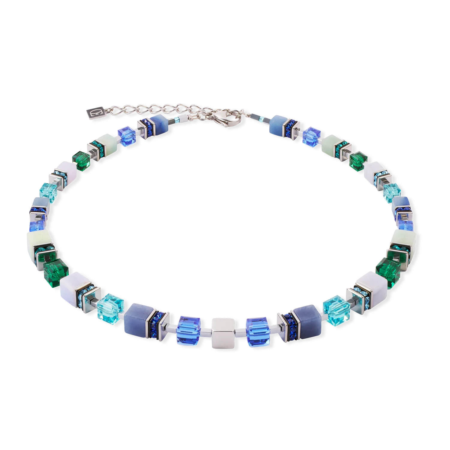 Collier GeoCUBE® Precious Statement argent-ocean