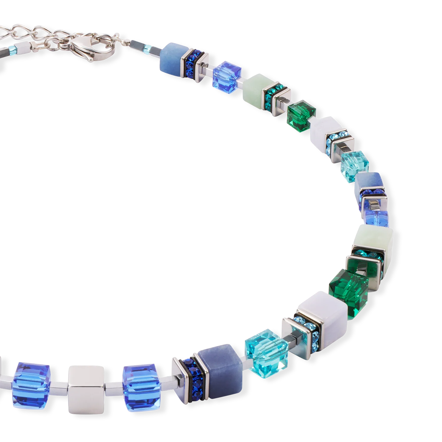 Collier GeoCUBE® Precious Statement argent-ocean - Image 2