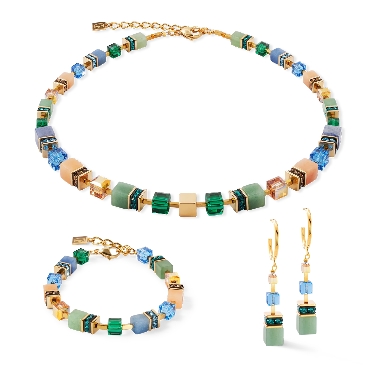 Collier GeoCUBE® Precious Statement or-spring - Image 3