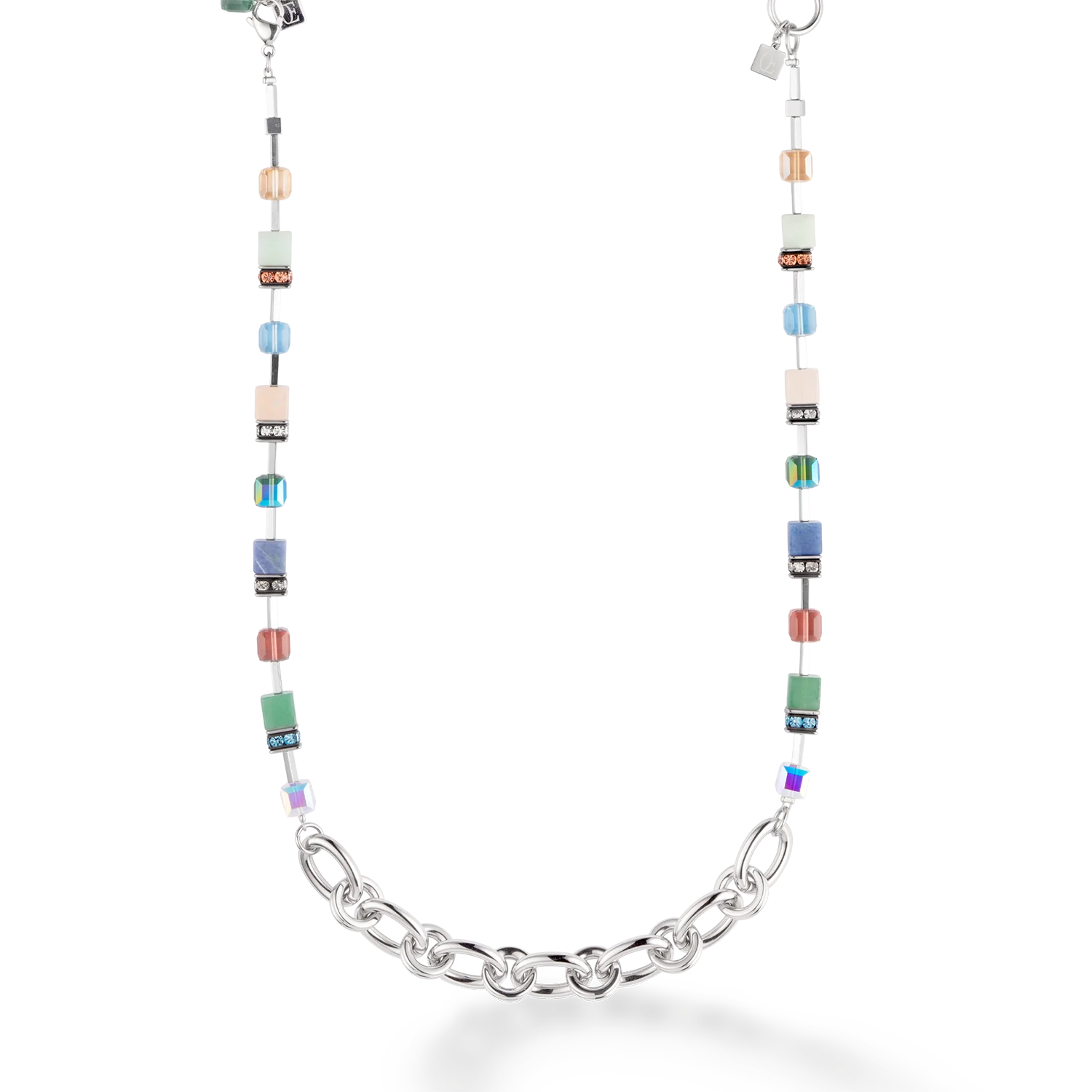 Collier GeoCUBE® Statement Precious Chunky Chain Multiwear 35 multicolore - Image 5