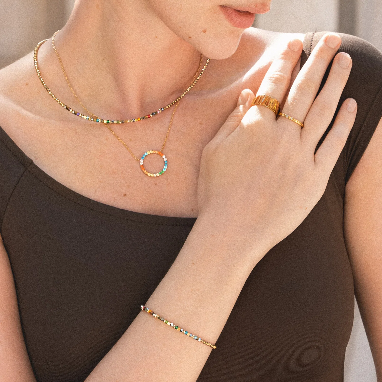 Collier Golden Whisper Rainbow - Image 4