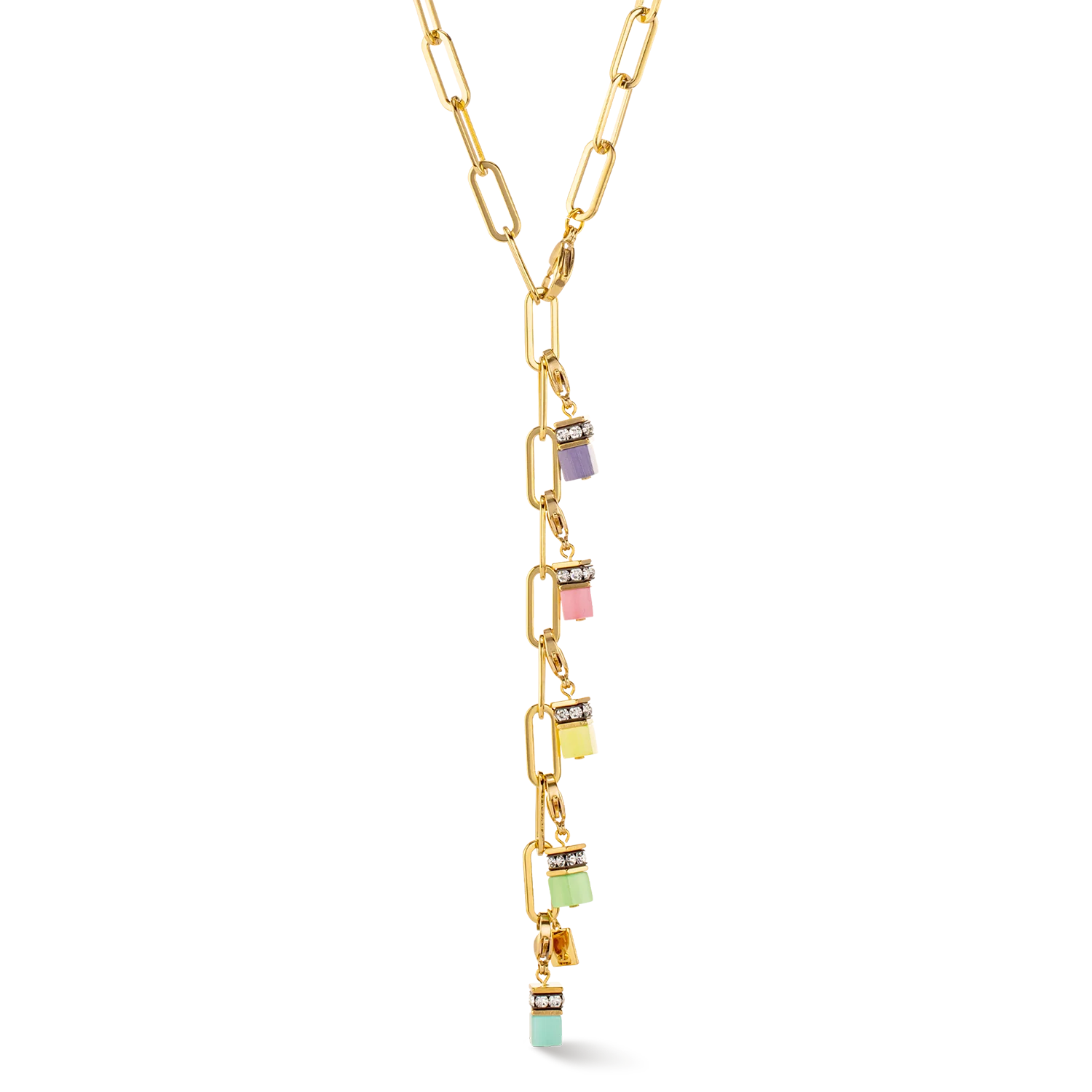 Collier Happy Iconic Cube Charms or pastel - Image 2