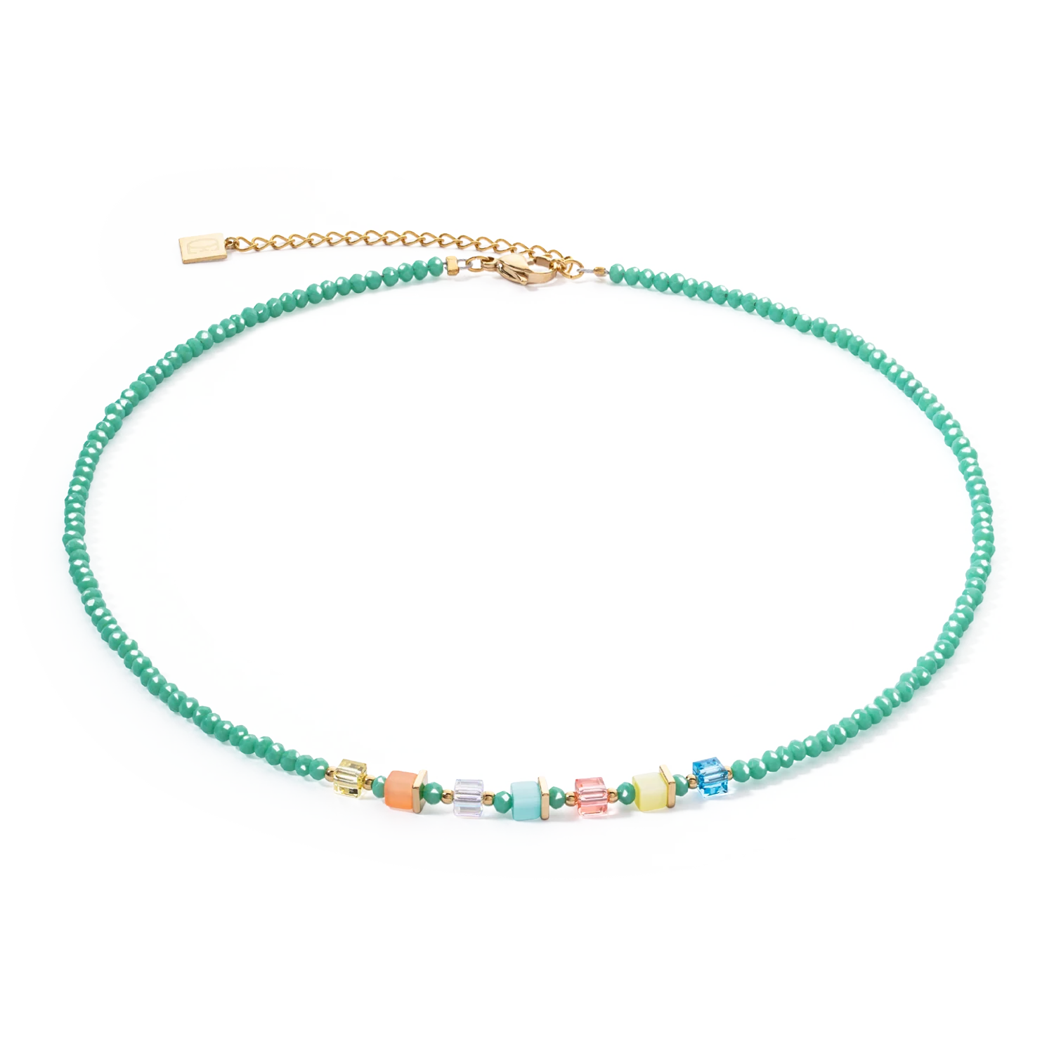 Collier Joyful Colours vert-multicolore