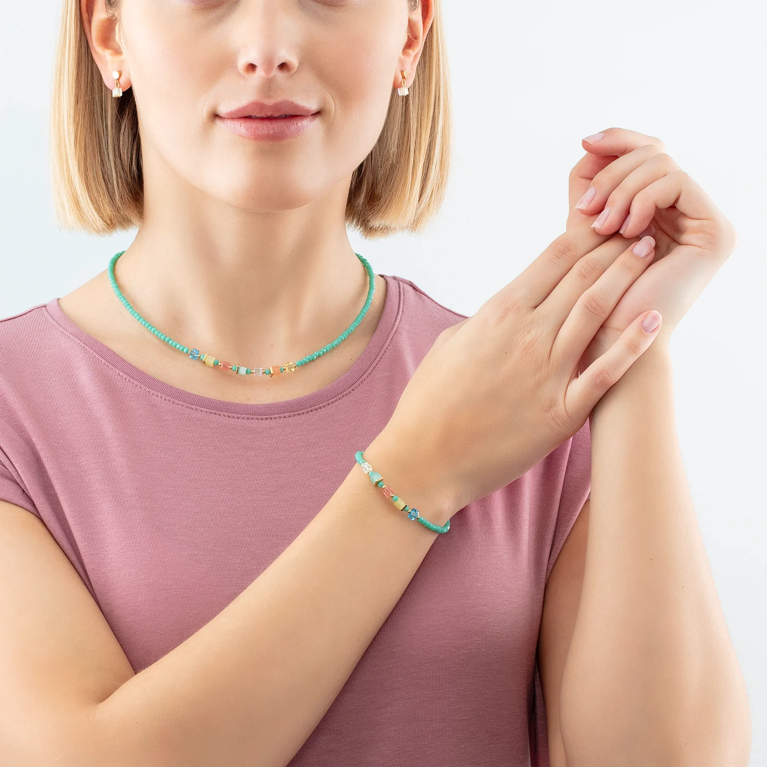 Collier Joyful Colours vert-multicolore - Image 4