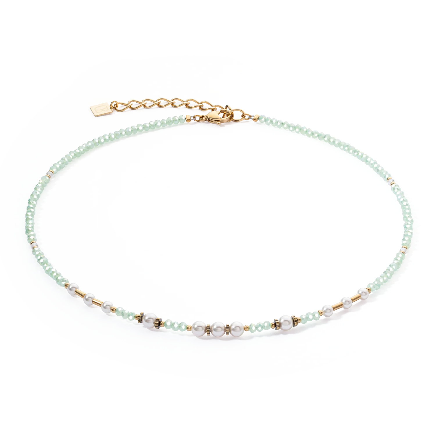 Collier Little Twinkle Pearl Mix vert clair