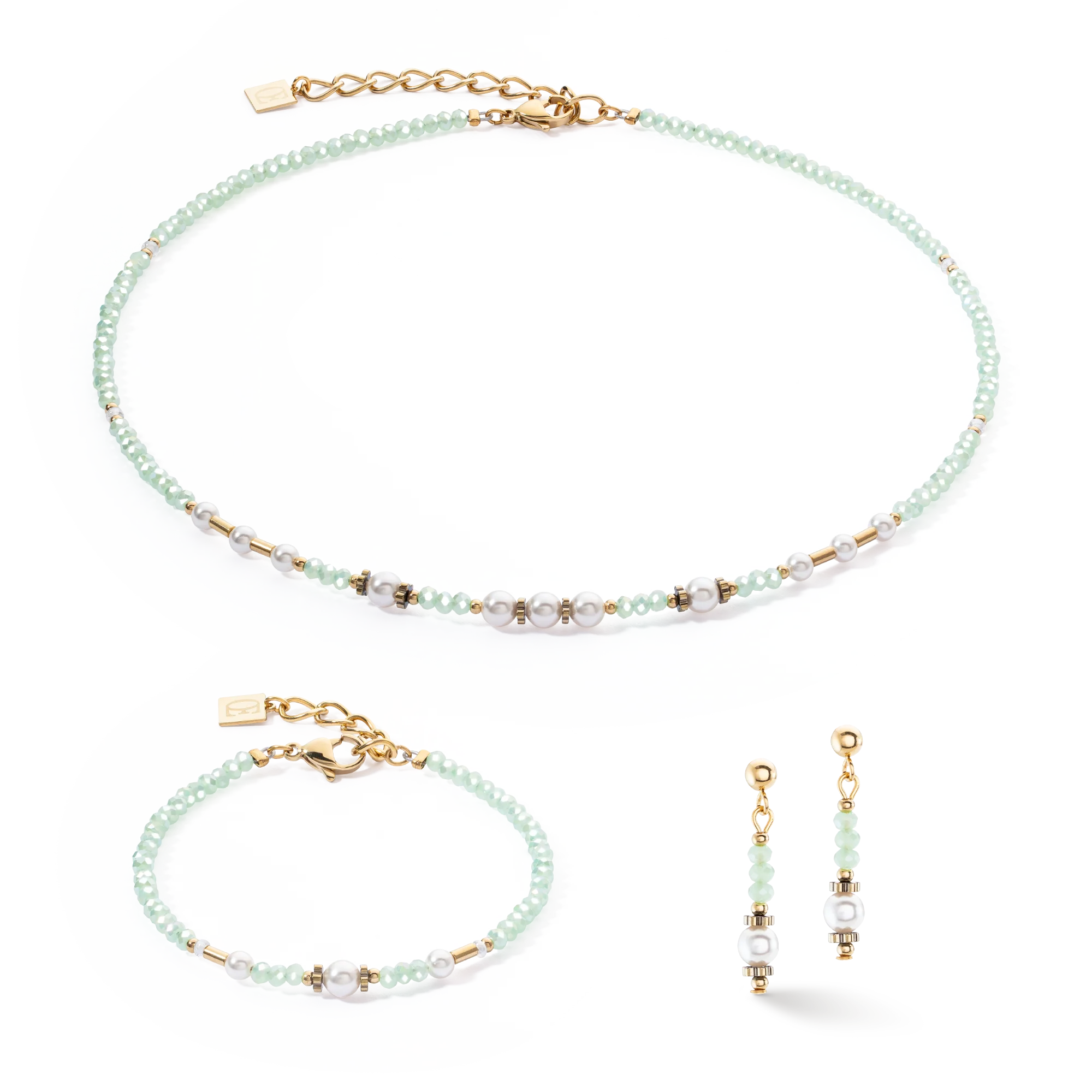 Collier Little Twinkle Pearl Mix vert clair - Image 3