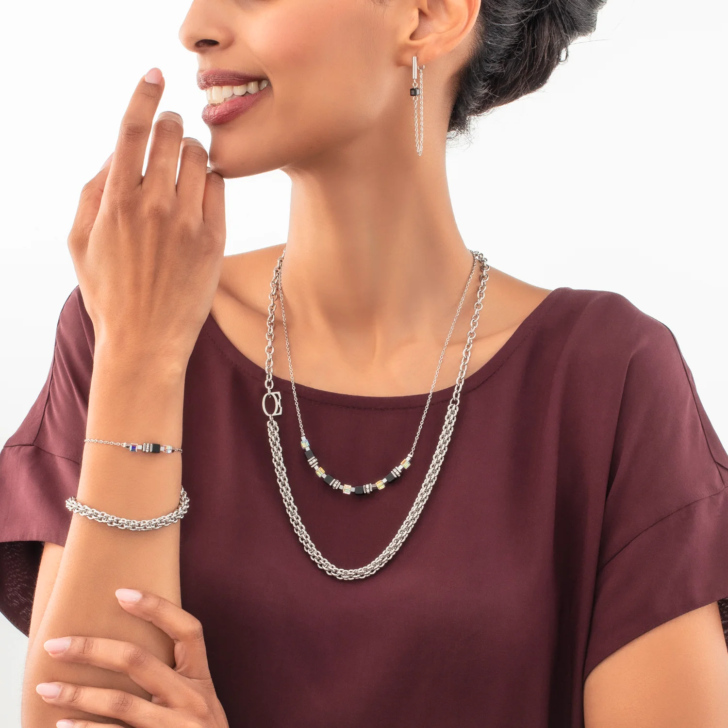 Collier Mesh Chain argent - Image 4