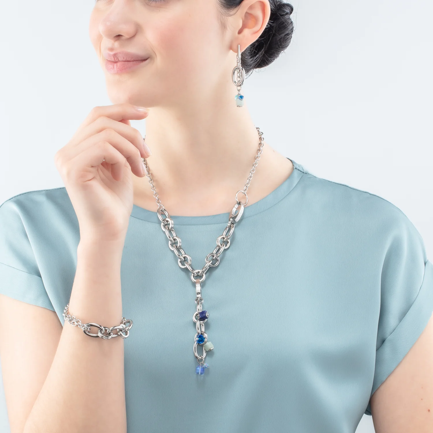 Collier Neptunes Treasure argent bleu - Image 5