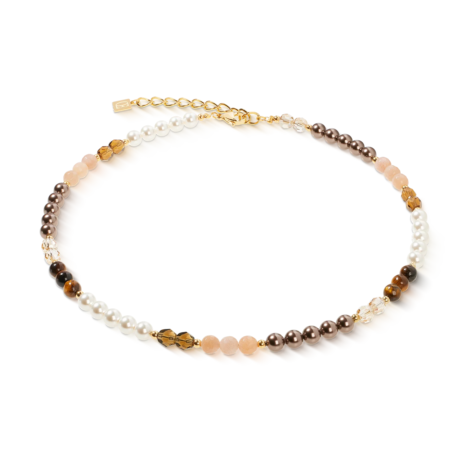 Collier Precious Elysia or-marron