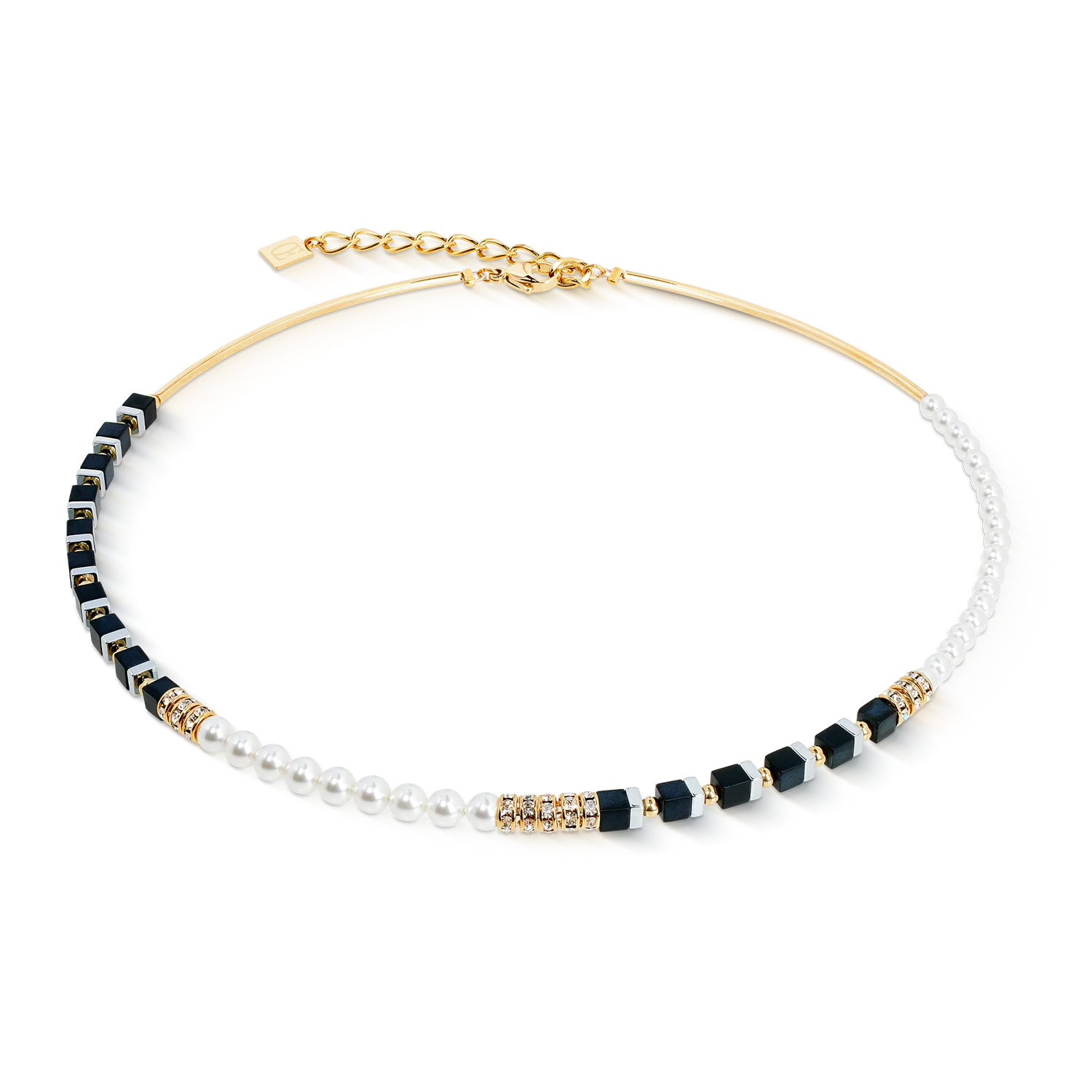 Collier Precious Fusion Offset black-pearl