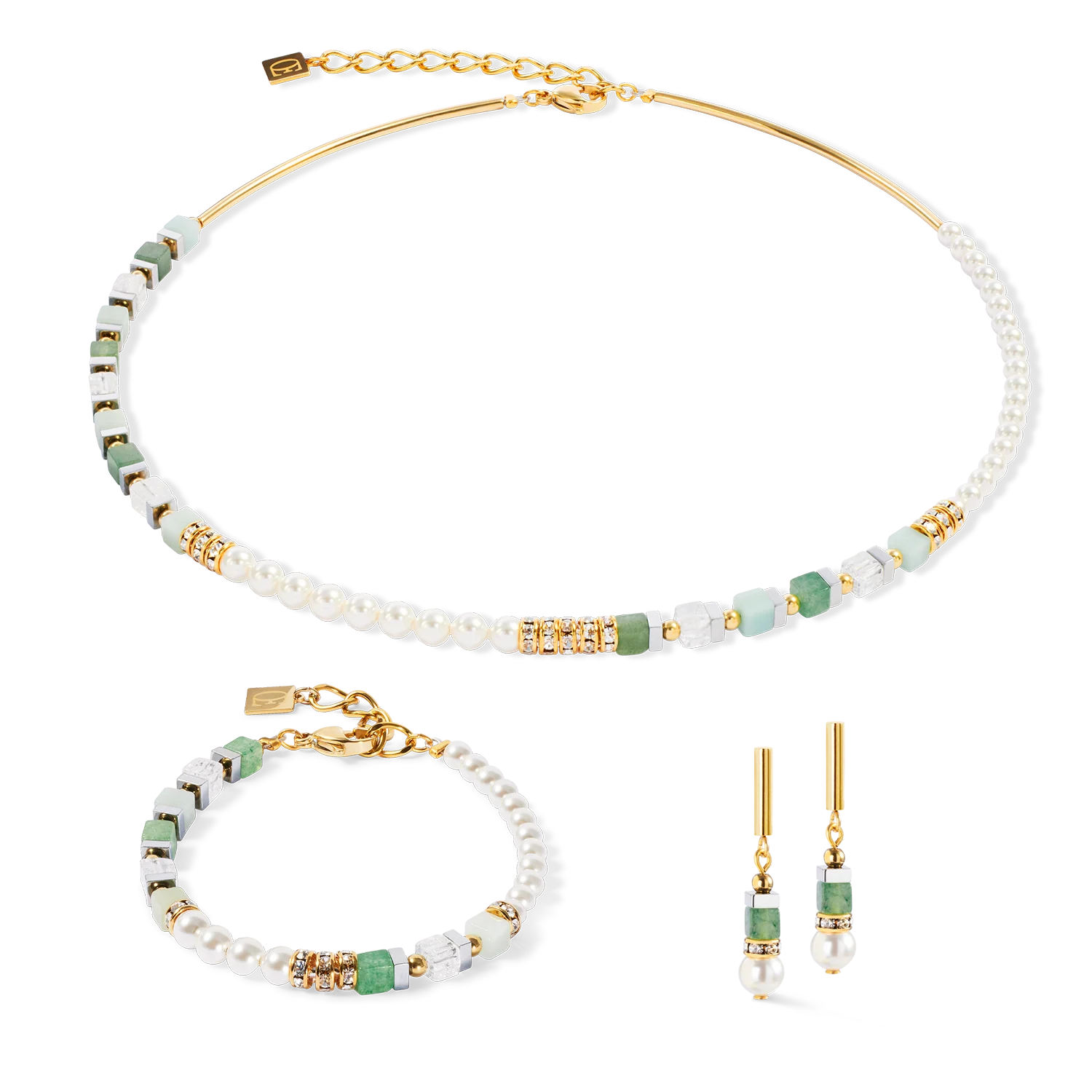 Collier Precious Fusion Offset or-vert - Image 3