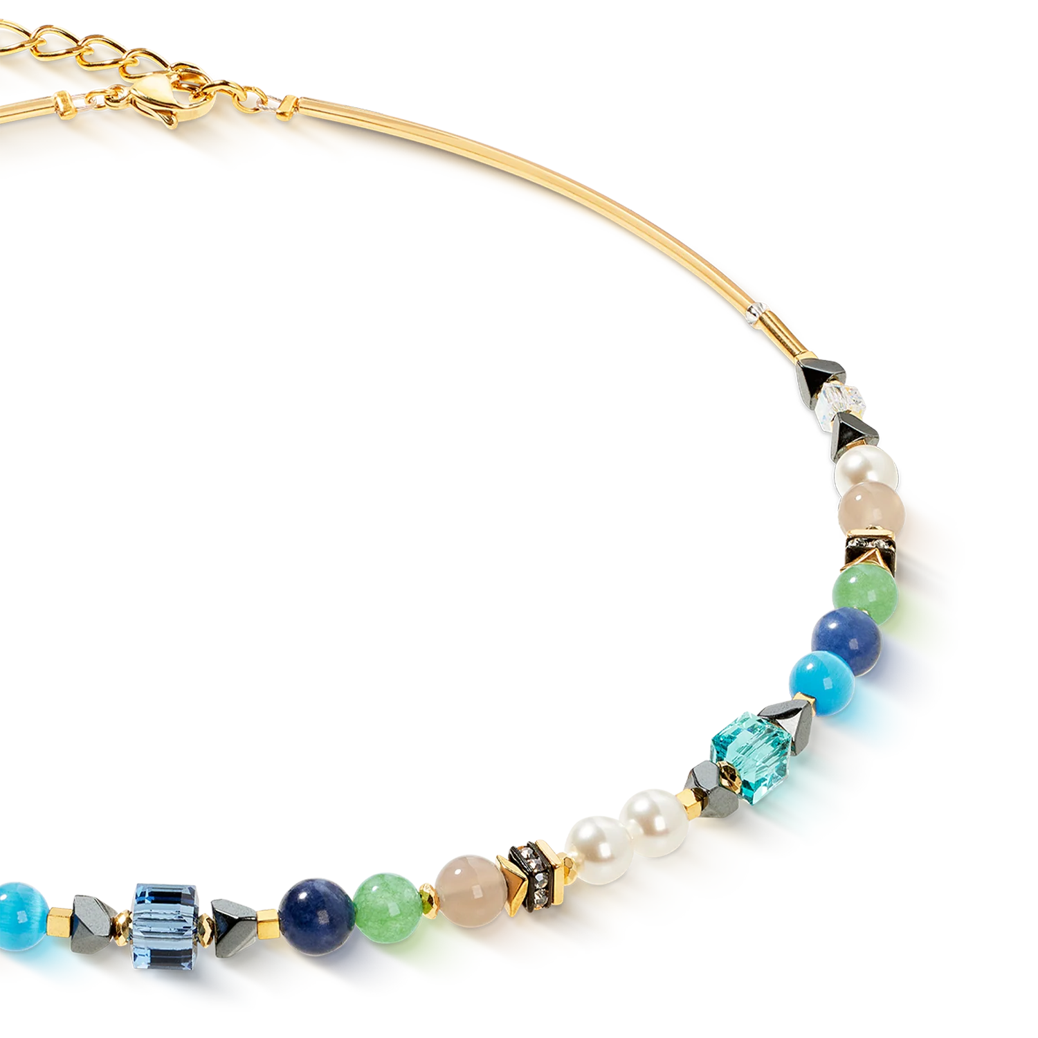 Collier Precious Shape Mix vert-turquoise - Image 2