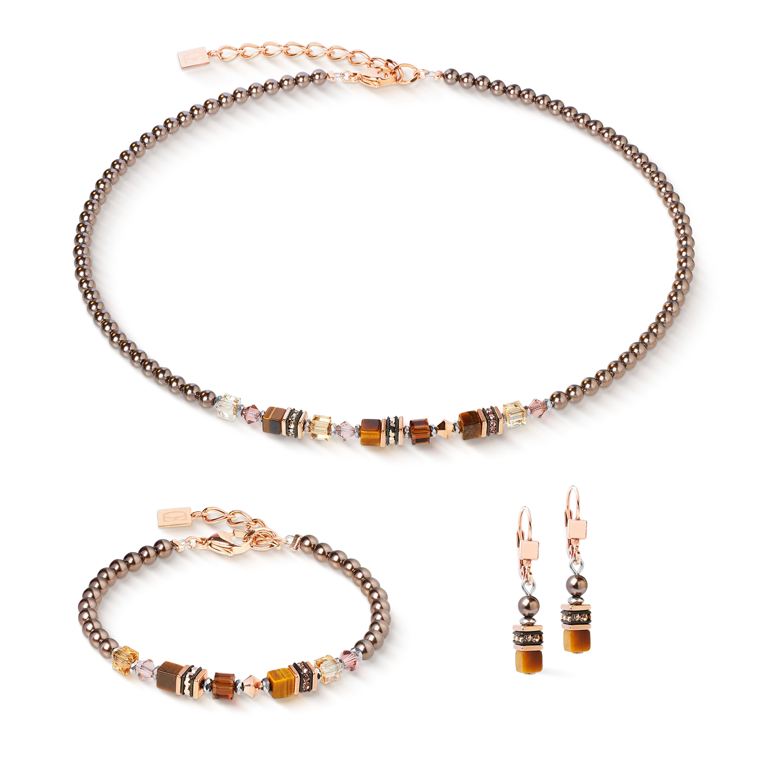 Collier Princess Earth Glow or rose-marron - Image 3