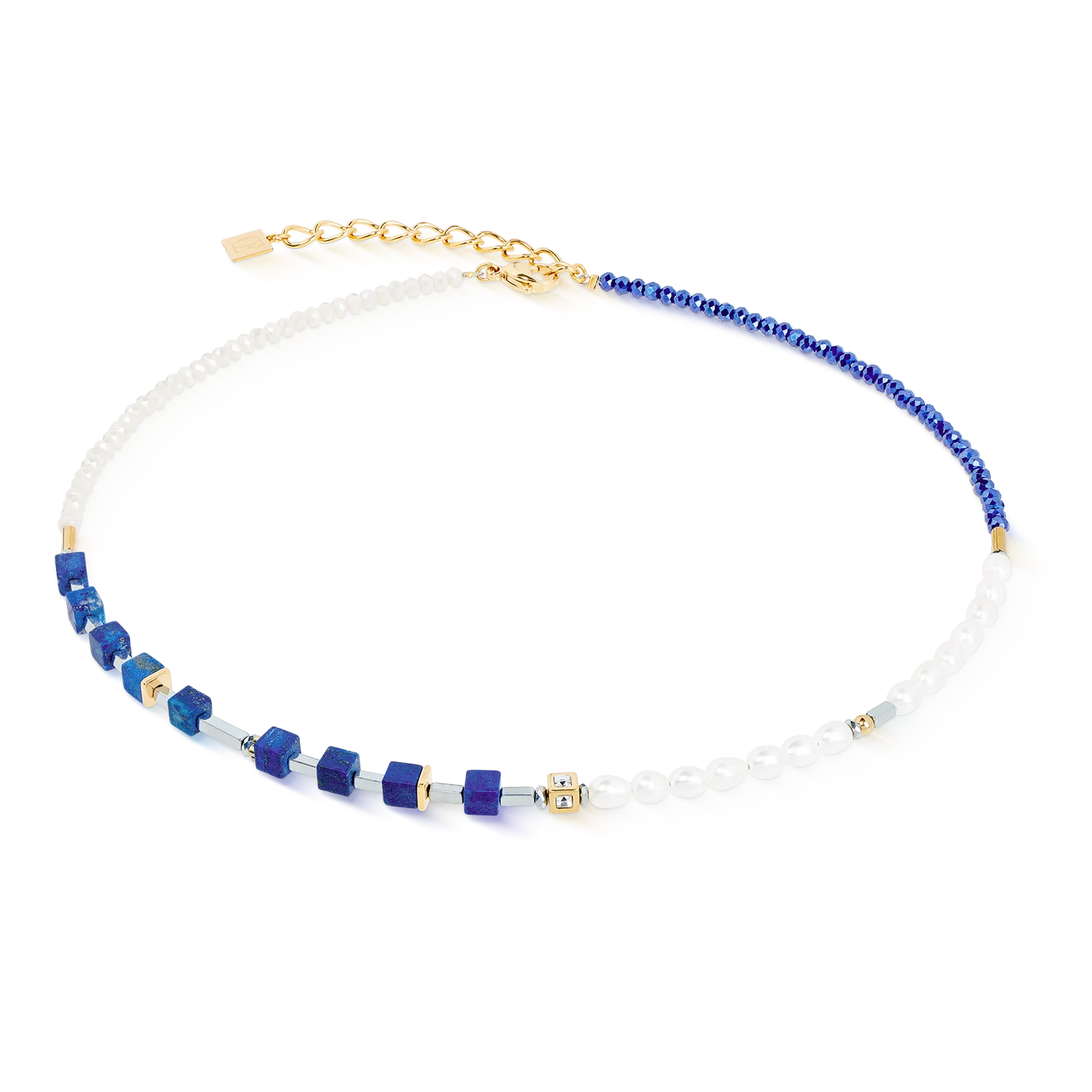 Collier Princess Fusion Pearls Lapis-lazuli