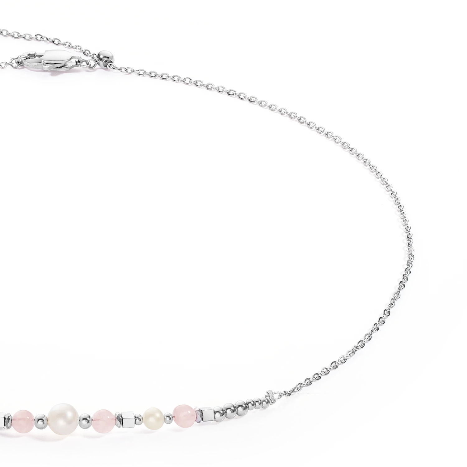Collier Princess Pearls argent-rose - Image 2