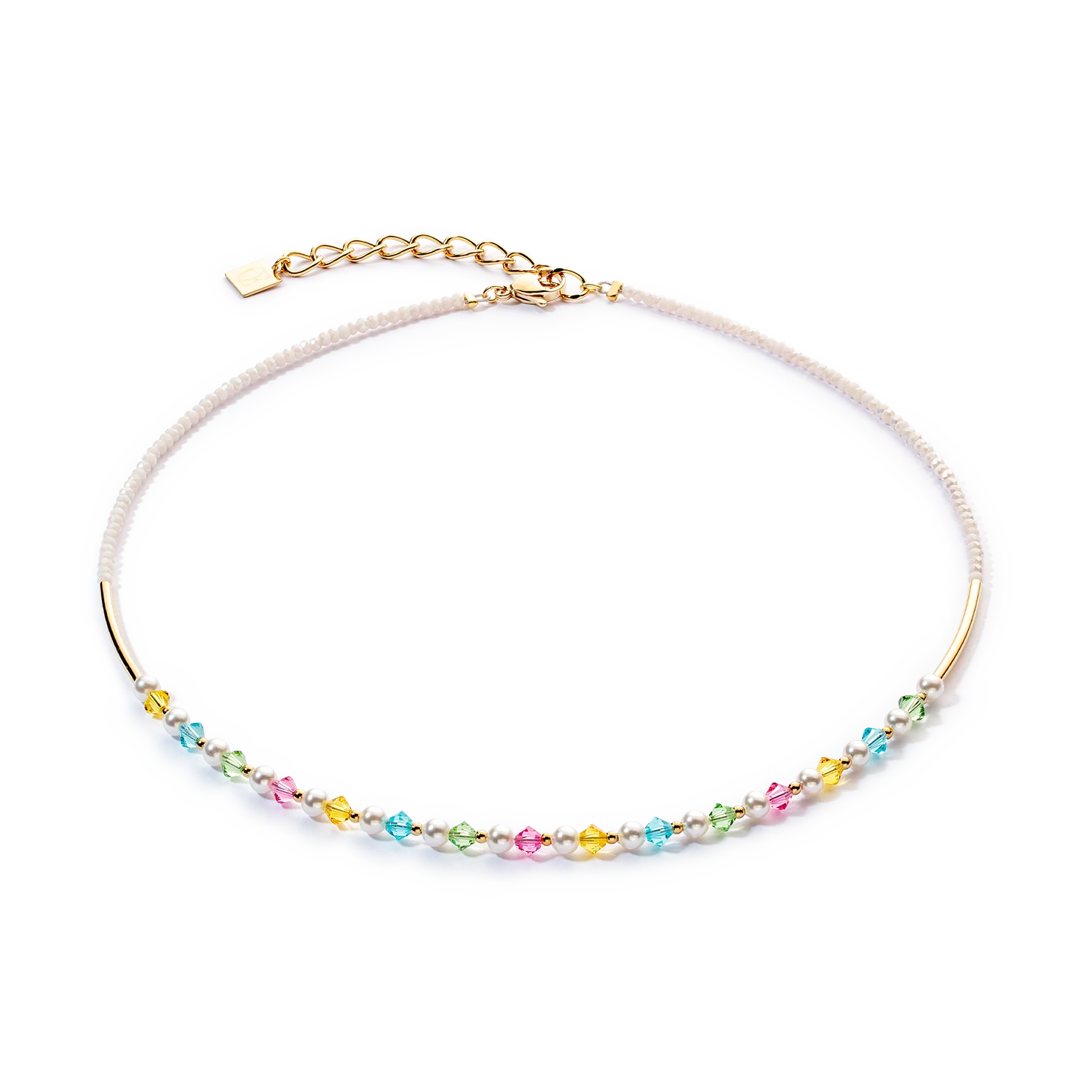 Collier Princess Pearls or multicolore