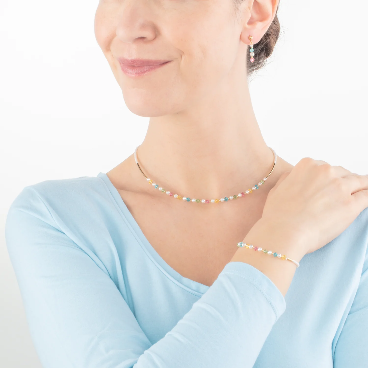 Collier Princess Pearls or multicolore - Image 4