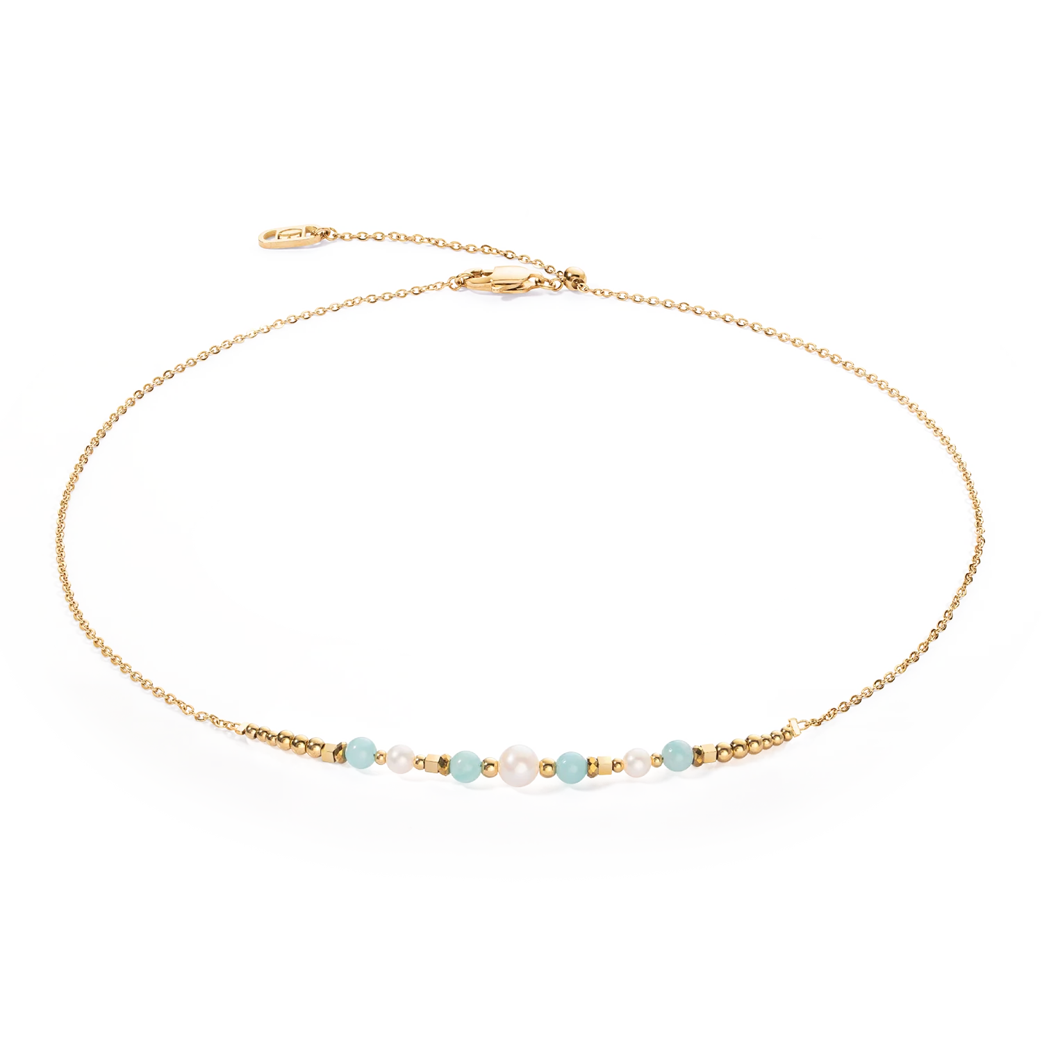 Collier Princess Pearls or-vert