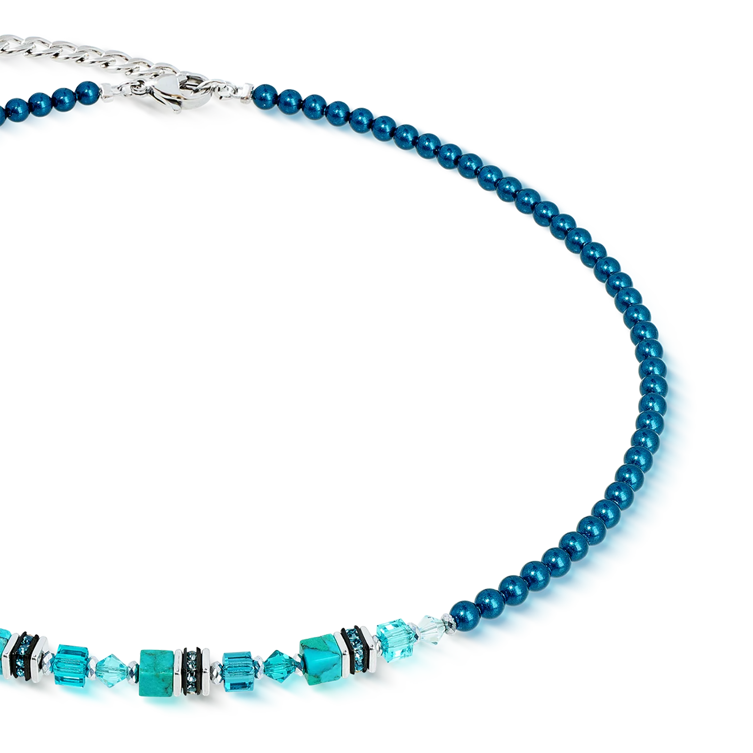 Collier Princess Teal Glow argent - Image 2