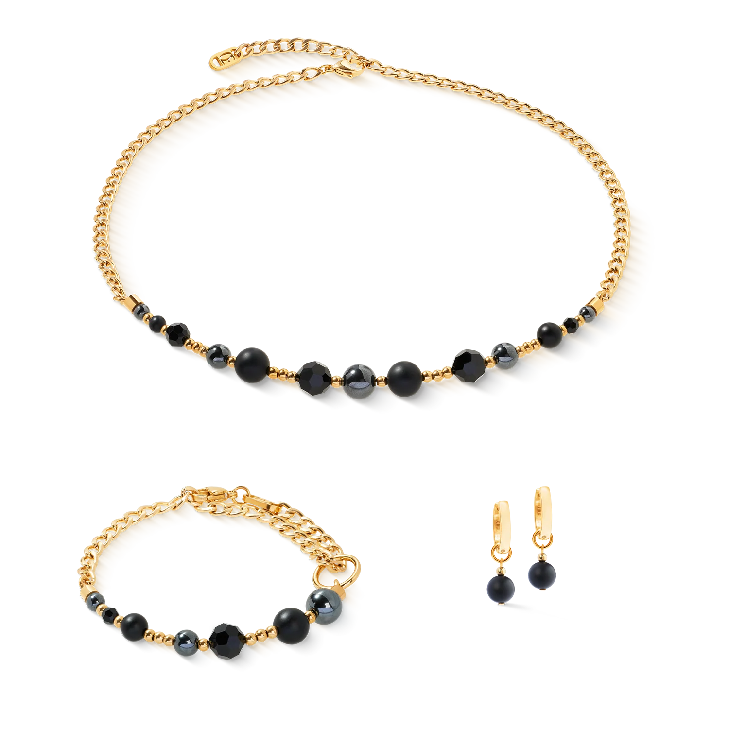 Collier Pure Spheres or-noir - Image 3