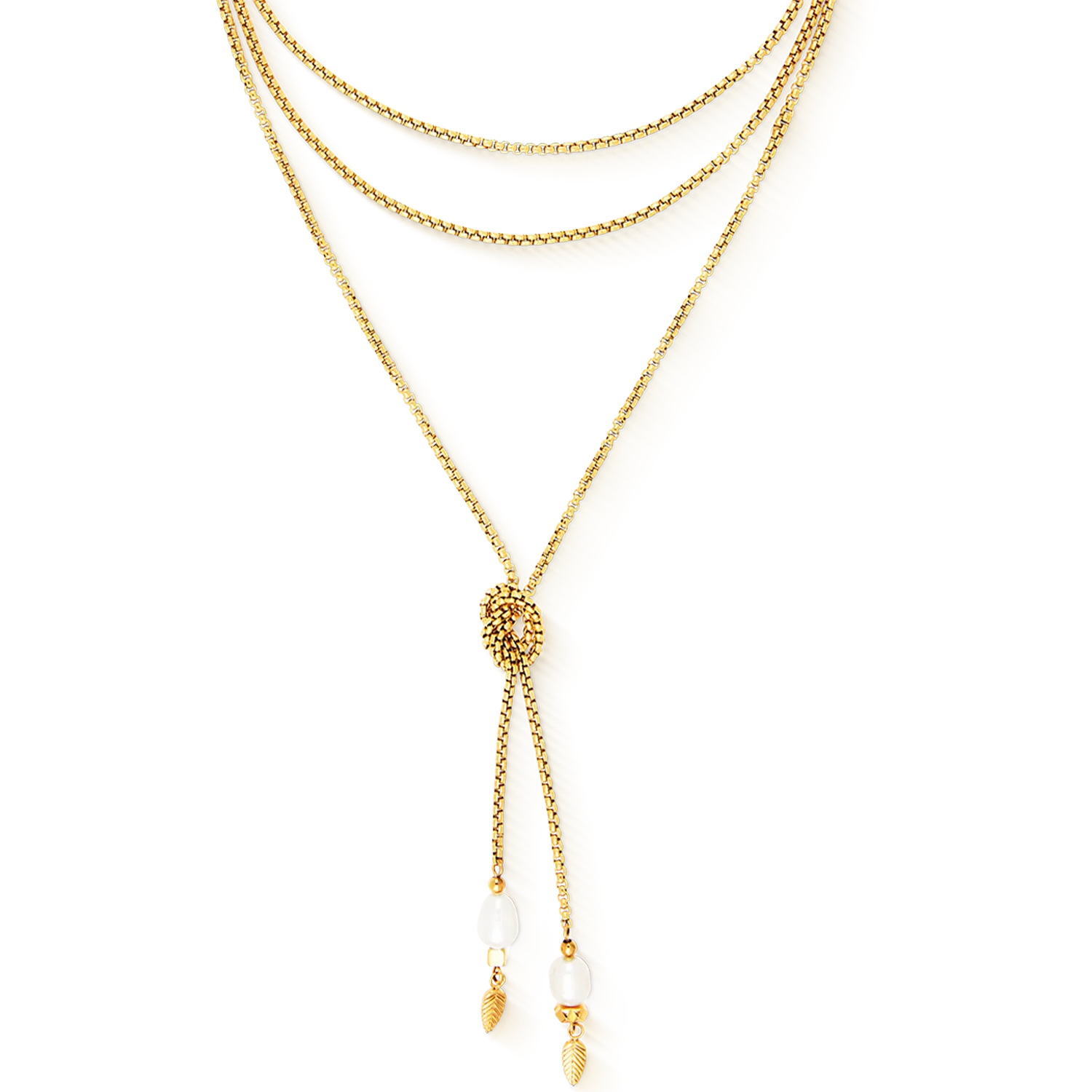 Collier Serene Knot Chain or - Image 4