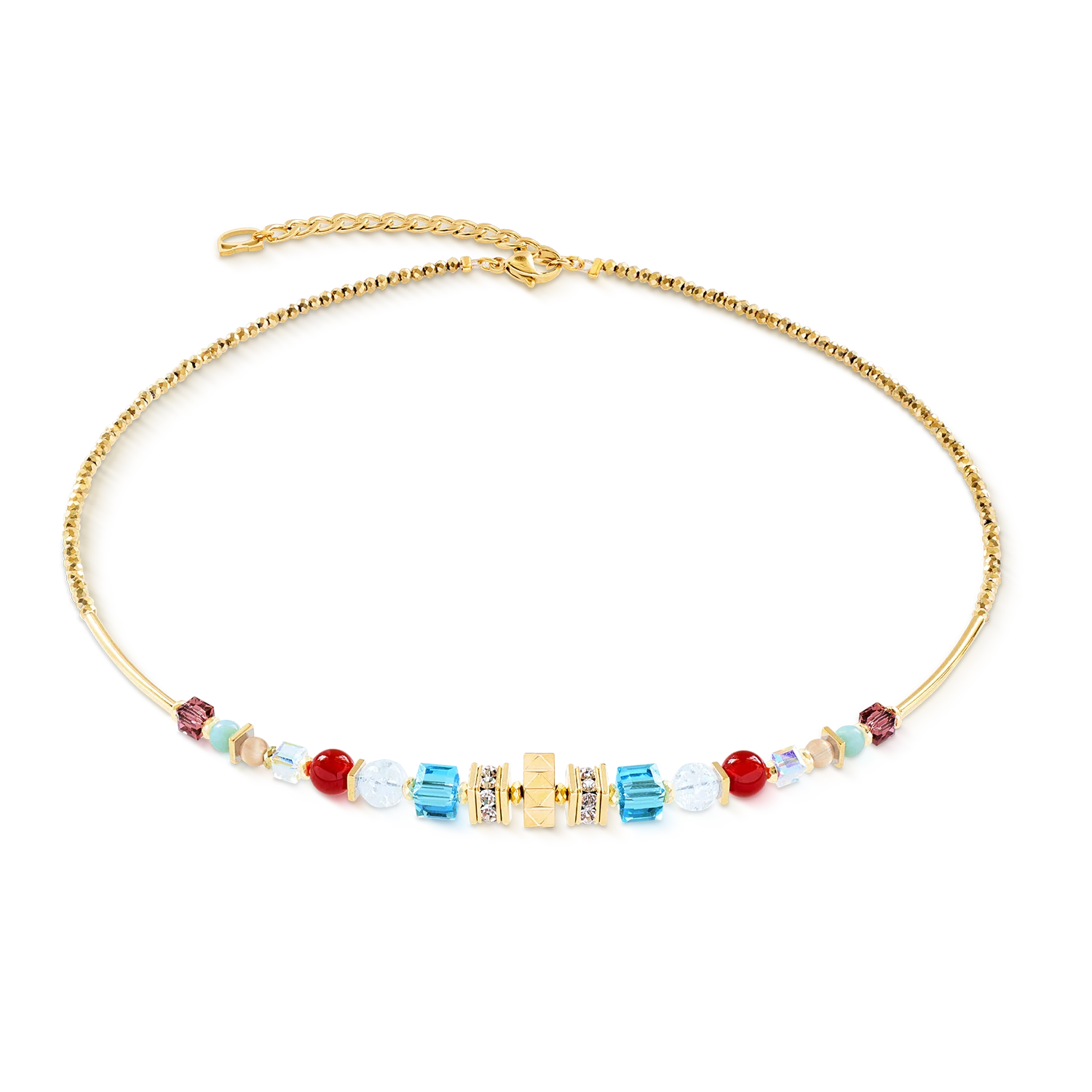 Collier Shape Mix Nexus or multicolore