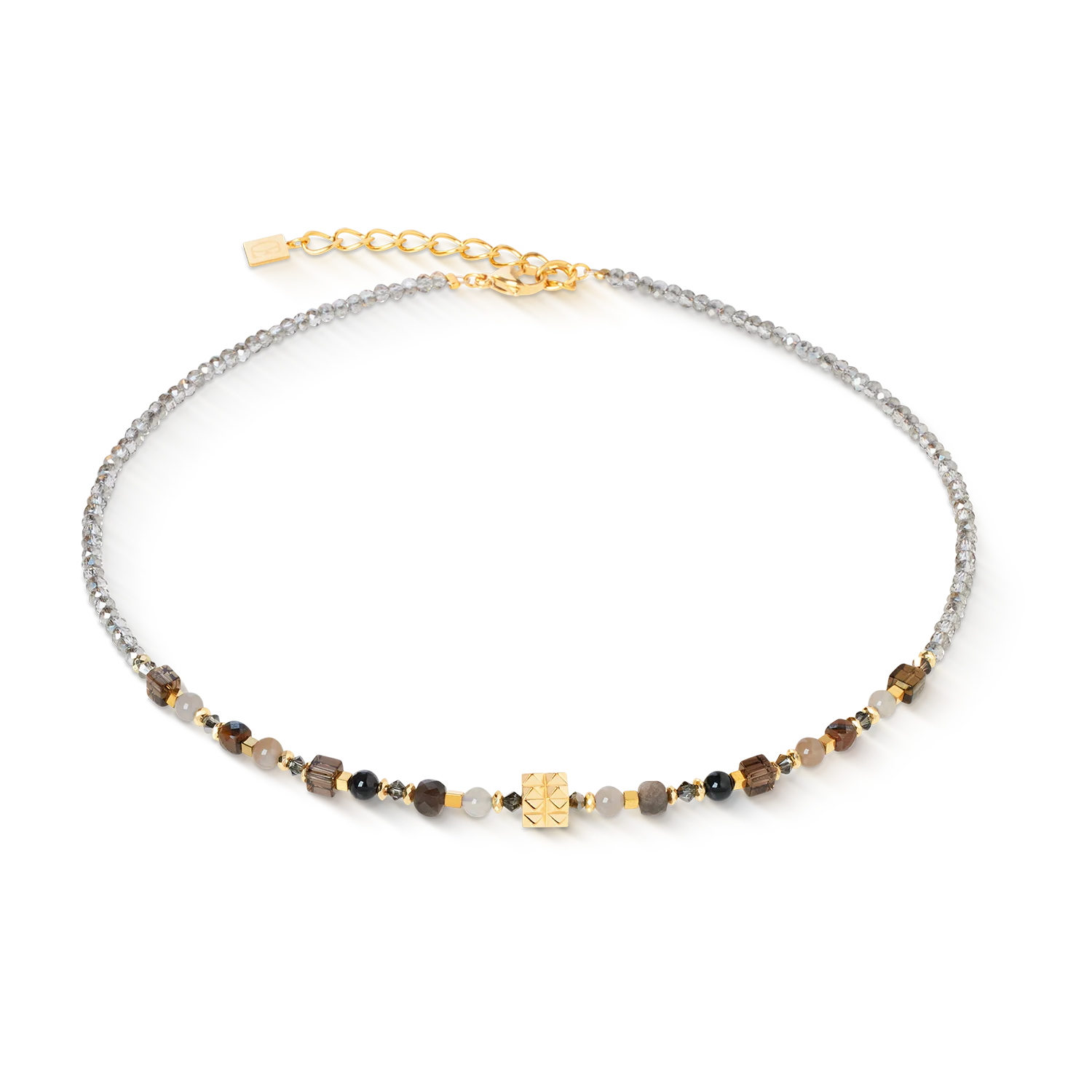 Collier Shape Mix Spikes Smoky Glow