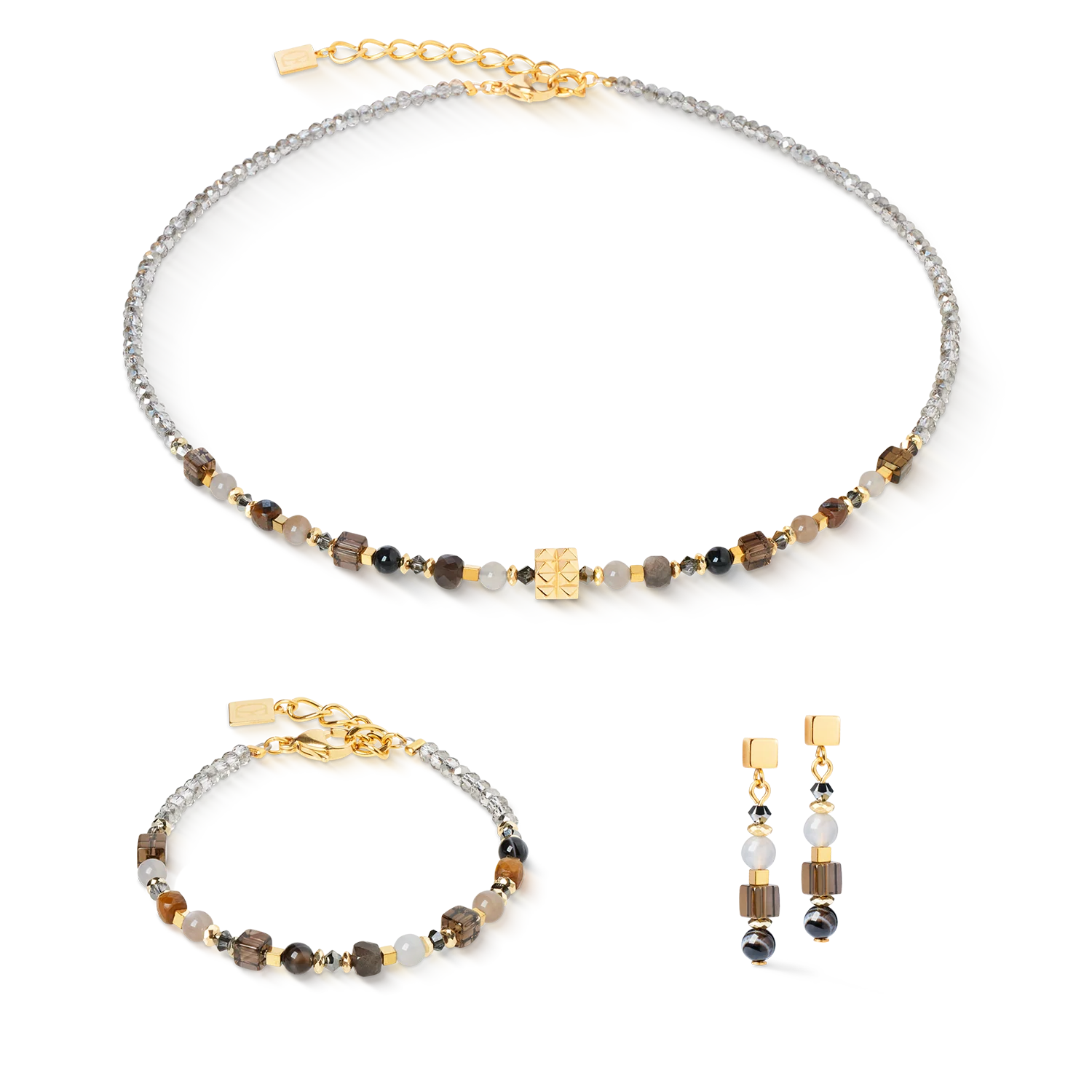 Collier Shape Mix Spikes Smoky Glow - Image 3