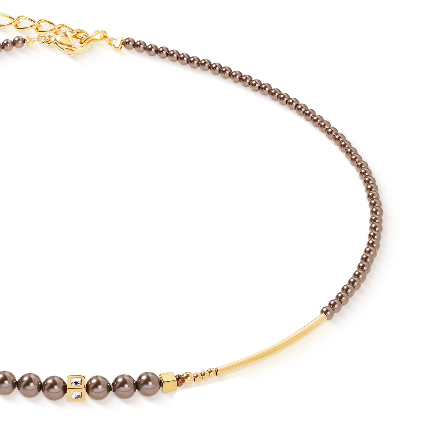 Collier Shimmering Princess Pearls or-marron - Image 2