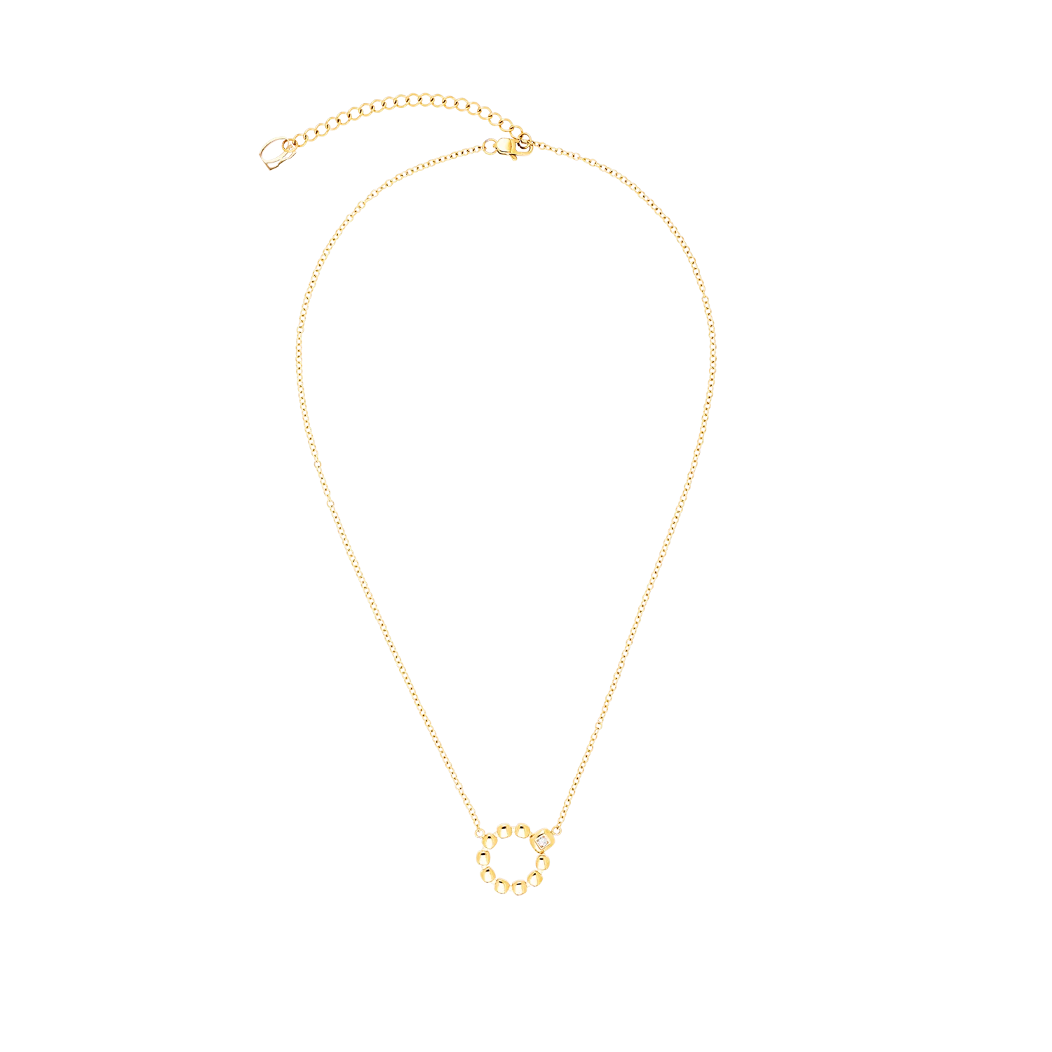 Collier Small Soft Cube Circle Glow or