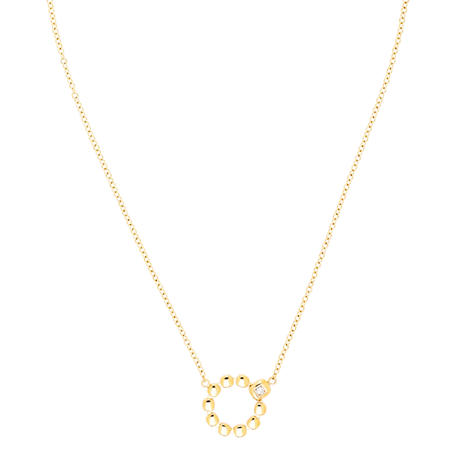 Collier Small Soft Cube Circle Glow or - Image 4