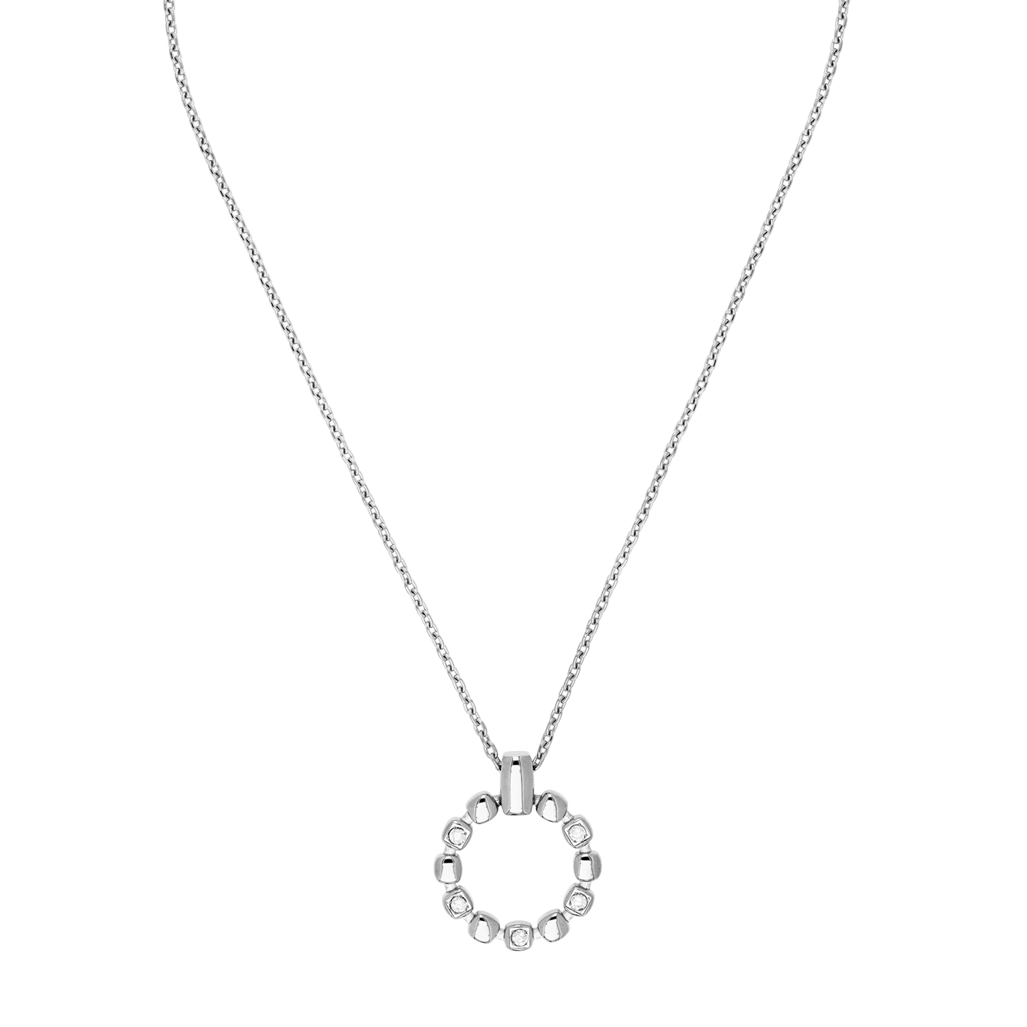 Collier Soft Cube Circle Glow argent - Image 2