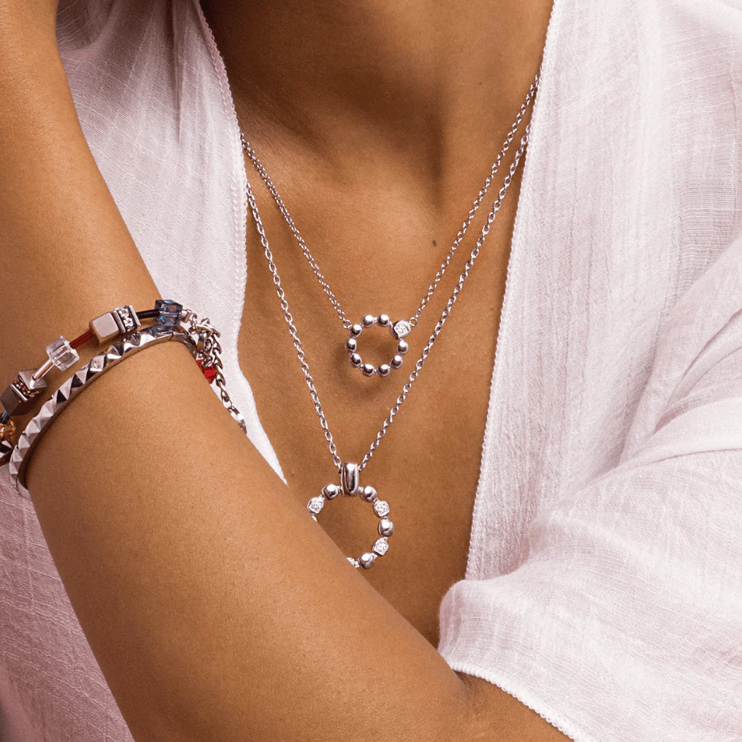 Collier Soft Cube Circle Glow argent - Image 5